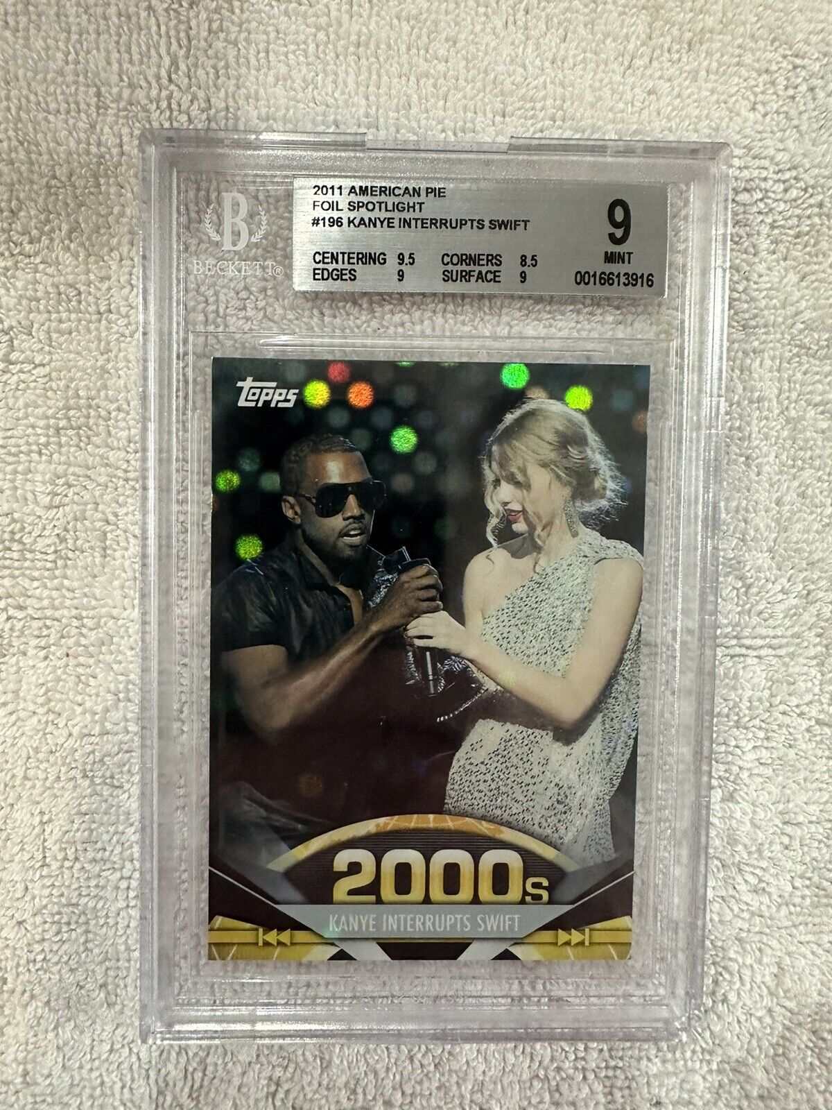2011 Topps American Pie Taylor Swift Kanye West Rookie Foil Numbered 63/76 Rare