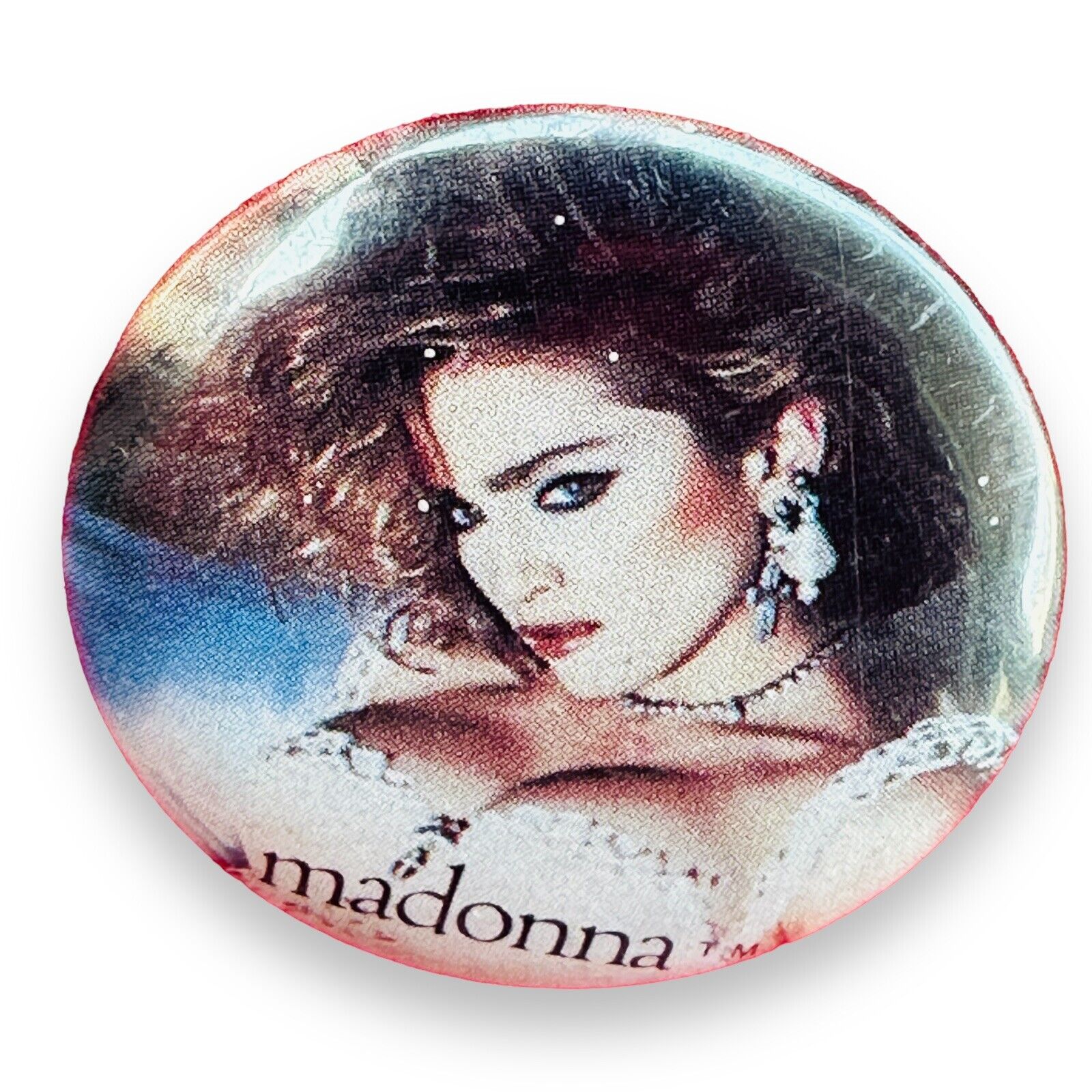 Madonna 80s Vintage Pinback Pin Button Retro 1980s 1984 Classic Pop Culture 