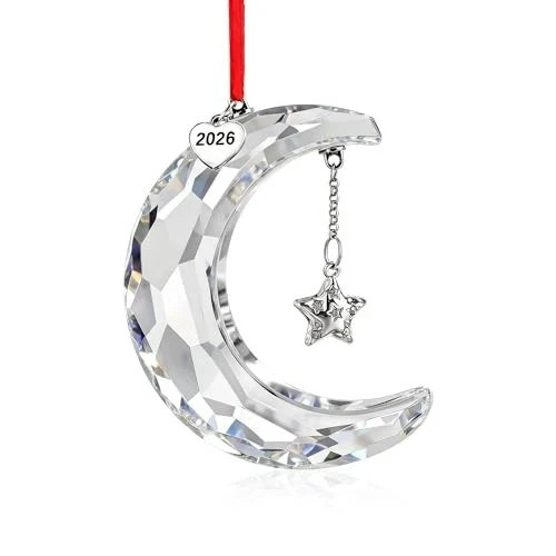 New in Original Box 100% SWAROVSKI Crystal Holiday Magic Moon Ornament New in Original Box 100% SWAROVSKI Crystal Holiday Magic Moon Ornament