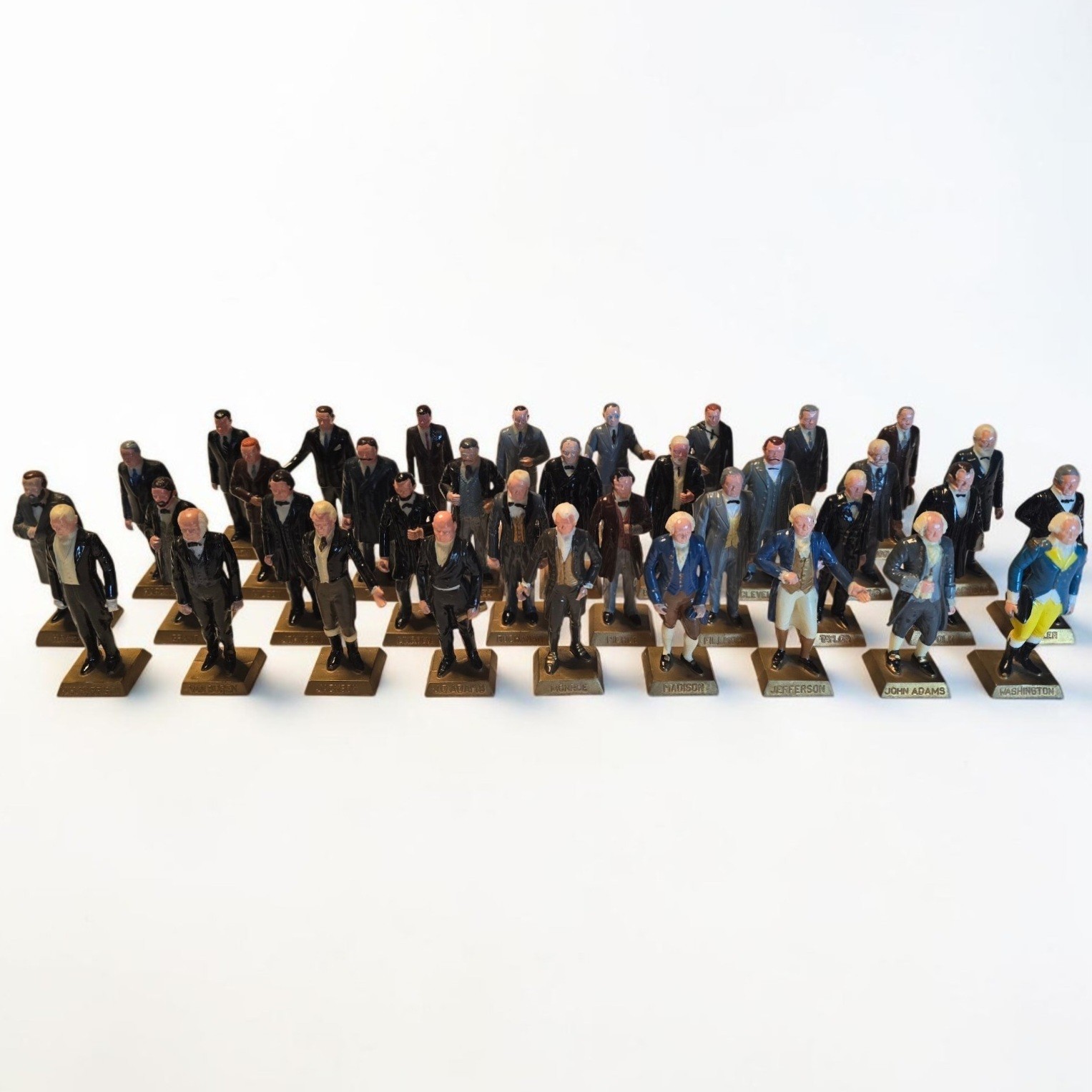 Vintage 1960s Marx US Presidents Figurines Set of 36 Washington - Nixon Vintage 1960s Marx US Presidents Figurines Set of 36 Washington - Nixon
