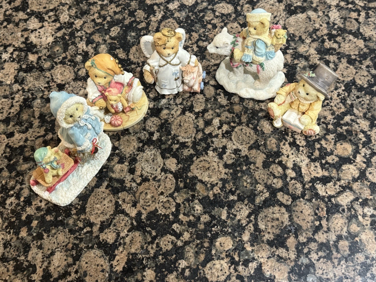 5 Vintage Cherished Teddies Lot Holiday Angel Figurines Enesco 90s Grandma Chic 5 Vintage Cherished Teddies Lot Holiday Angel Figurines Enesco 90s Grandma Chic