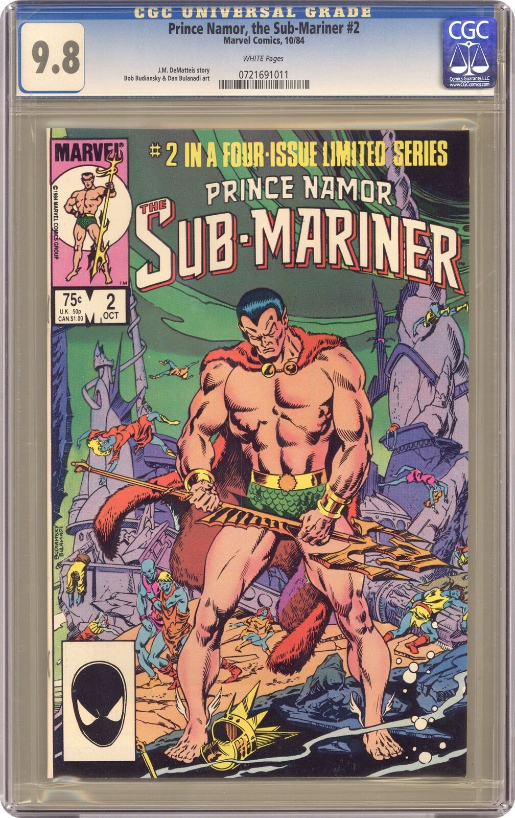Prince Namor the Sub-Mariner #2 CGC 9.8 1984 0721691011