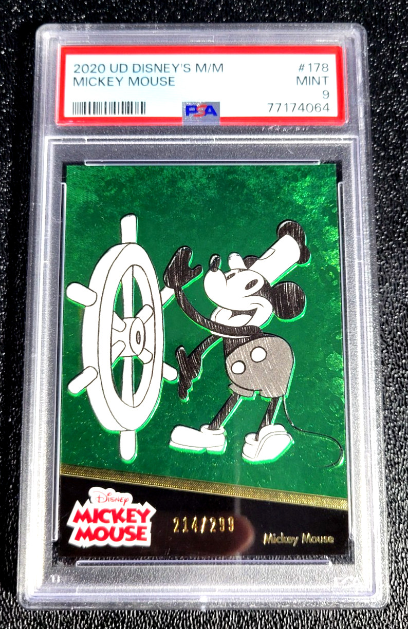 2020 PSA 9 MINT DISNEY STEAMBOAT WILLIE MICKEY MOUSE /299 UPPER DECK UD G7992 2020 PSA 9 MINT DISNEY STEAMBOAT WILLIE MICKEY MOUSE /299 UPPER DECK UD G7992