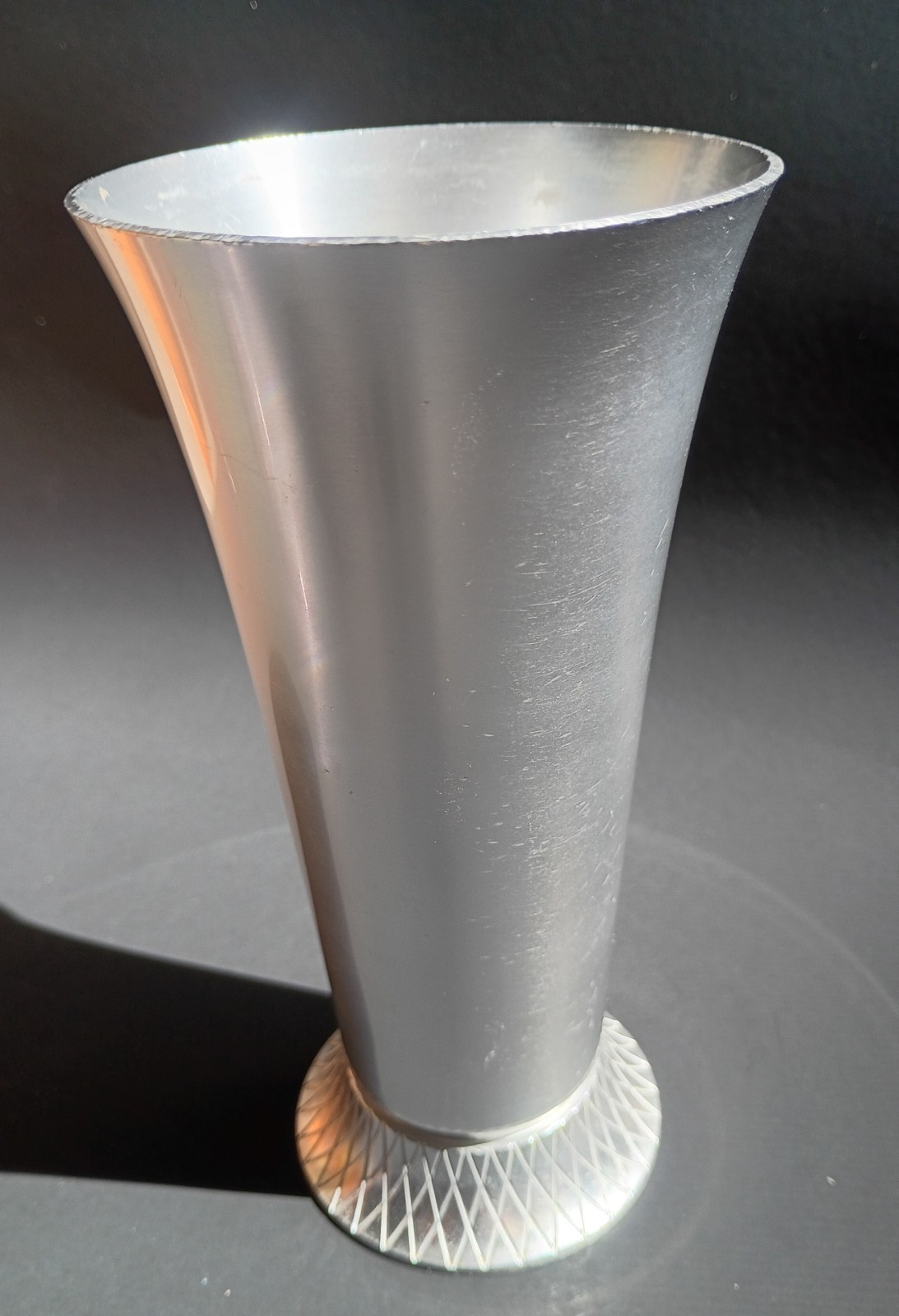 Vintage Kensington Aluminum Marlborough Vase Art Deco Lurelle Guild 7 Inch Vintage Kensington Aluminum Marlborough Vase Art Deco Lurelle Guild 7 Inch