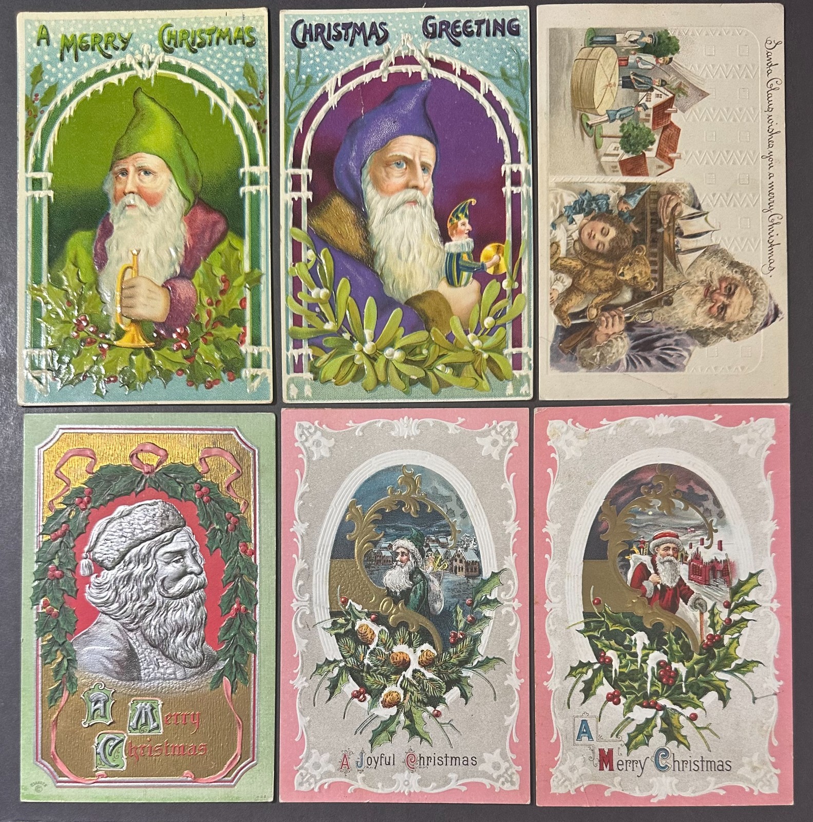 Antique ~1913 Old World Christmas Postcard Lot 6 John Winsch Nash, One Family Antique ~1913 Old World Christmas Postcard Lot 6 John Winsch Nash, One Family