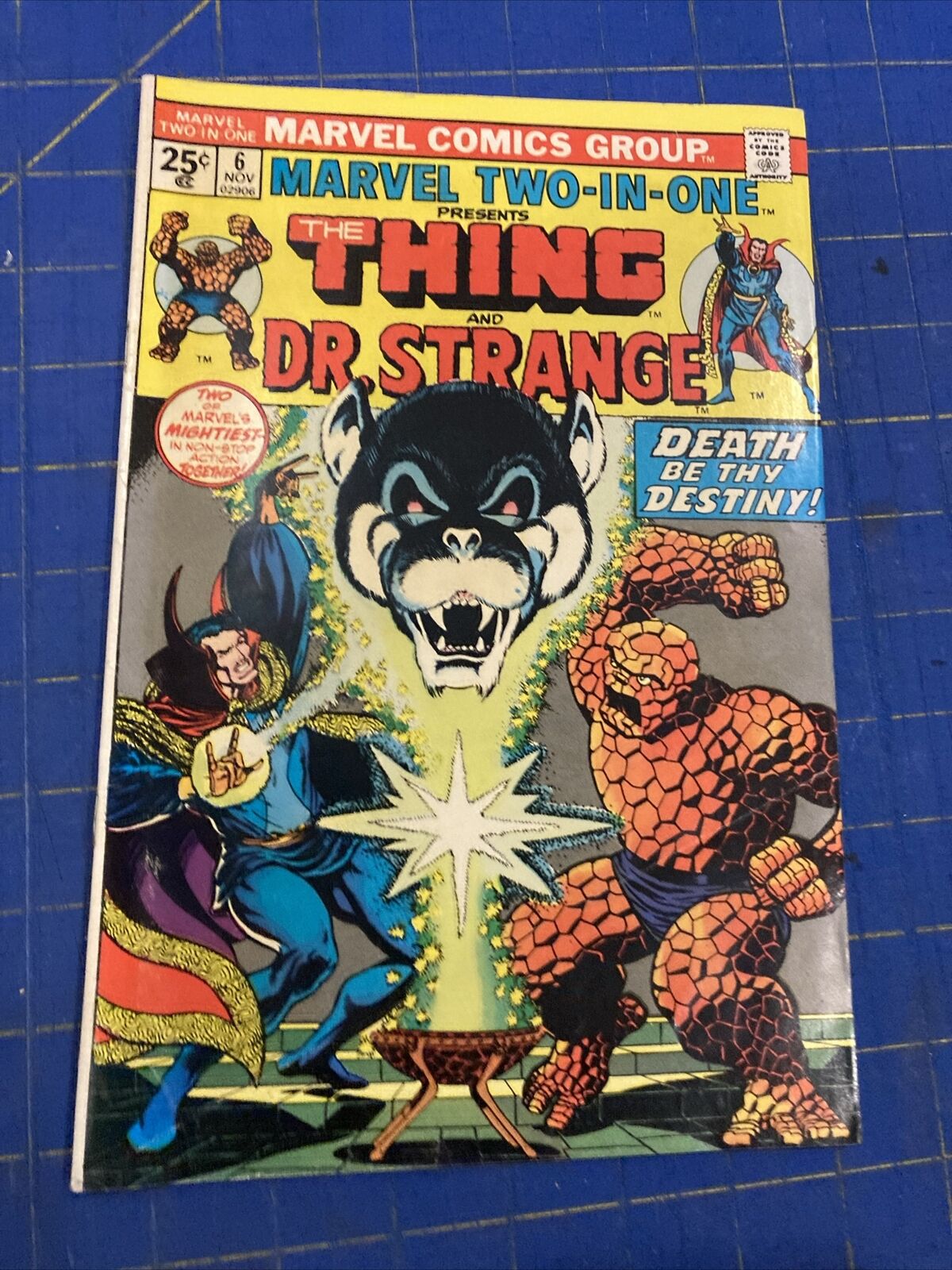 MARVEL TWO-IN-ONE #6, THING/DR. STRANGE (VG) Very Bright, Colorful & Glossy