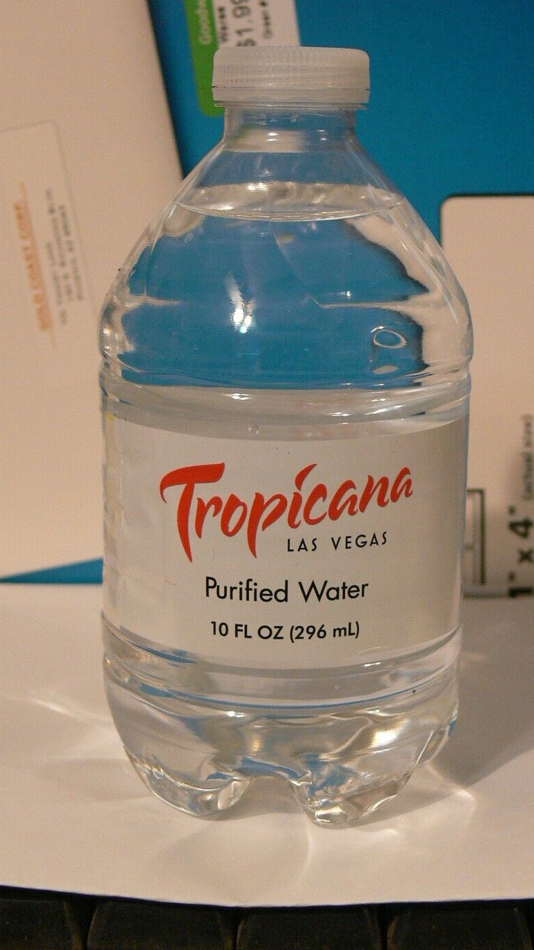 Tropicana Hotel Casino Las Vegas  Branded Water bottle sealed Closed Imploded