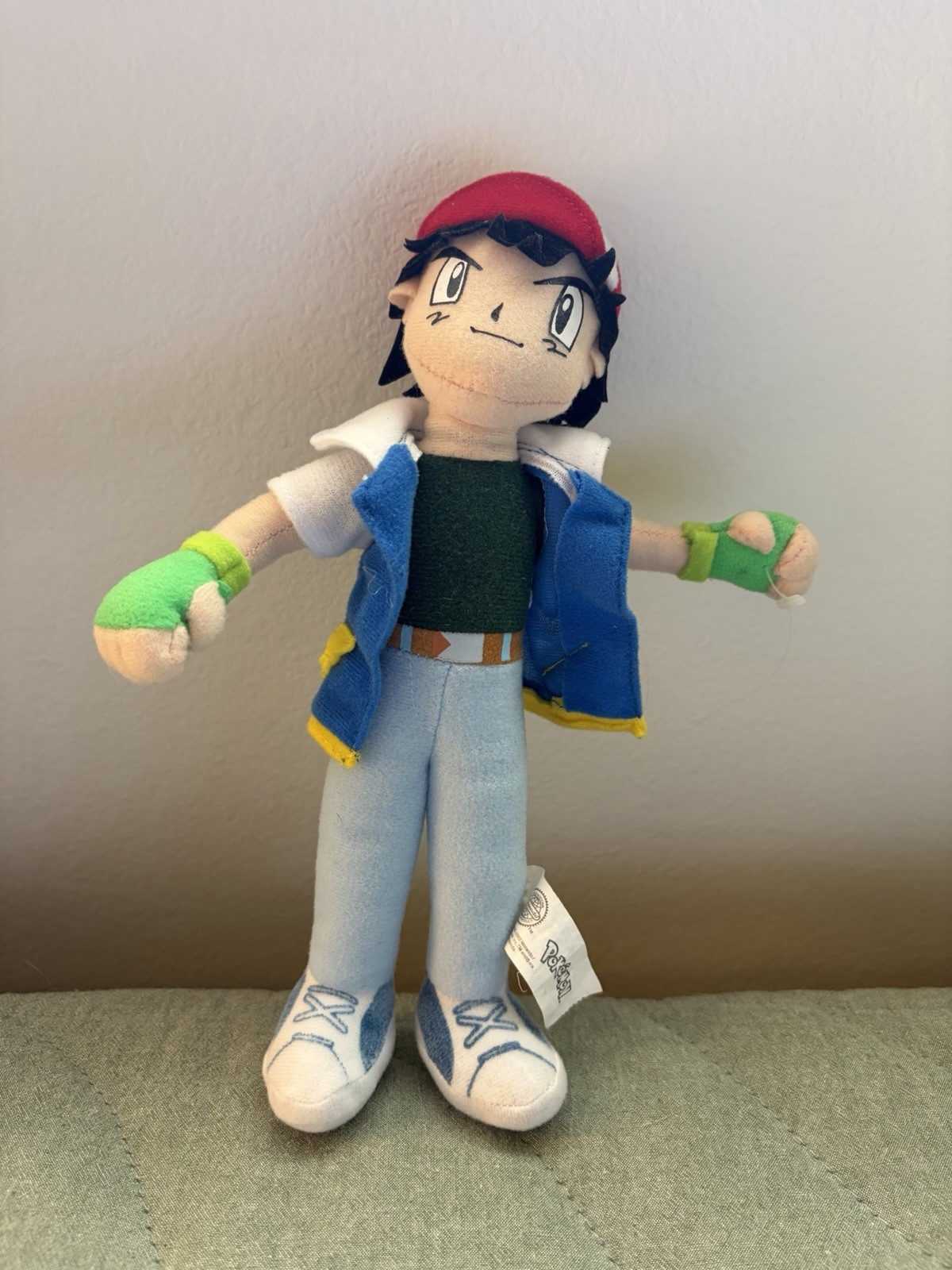 Vintage Play-By-Play Pokemon Ash Ketchum Plush Vintage Play-By-Play Pokemon Ash Ketchum Plush
