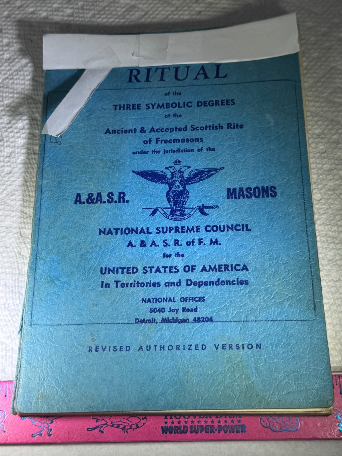 MASONIC RITUAL THREE SYMBOLIC DEGREES SCOTTISH RITE DETROIT FREEMASONS VINTAGE MASONIC RITUAL THREE SYMBOLIC DEGREES SCOTTISH RITE DETROIT FREEMASONS VINTAGE