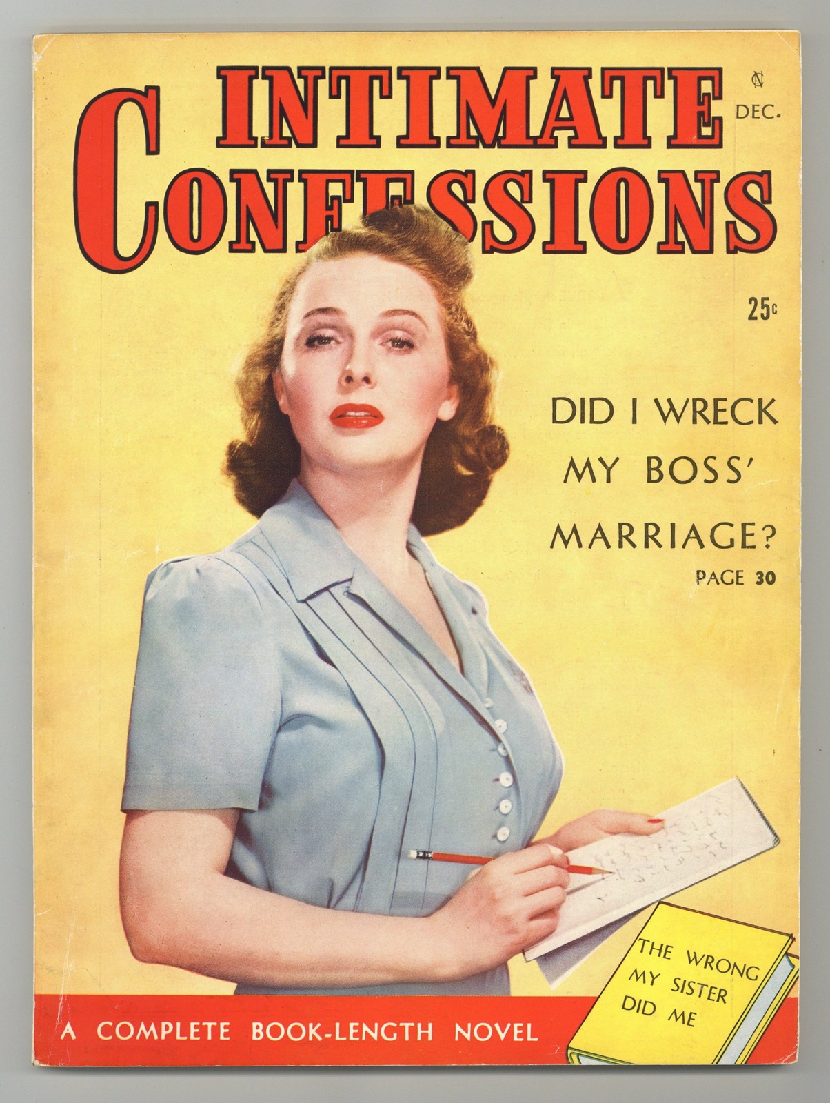 Intimate Confessions Magazine Vol. 1 #1 VG/FN 5.0 1941 Intimate Confessions Magazine Vol. 1 #1 VG/FN 5.0 1941