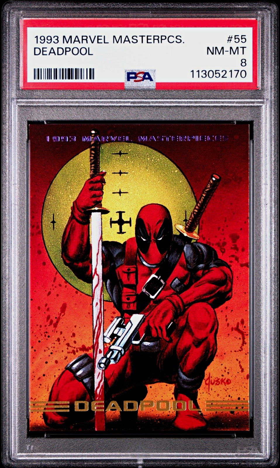 1993 Marvel Masterpieces Deadpool #55 PSA 8 Non-Sport Trading Card 1993 Marvel Masterpieces Deadpool #55 PSA 8 Non-Sport Trading Card