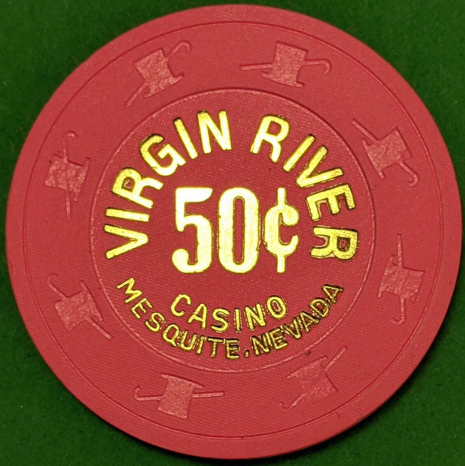 50 Cent Casino Chip from Virgin River Casino in Mesquite, Nevada
