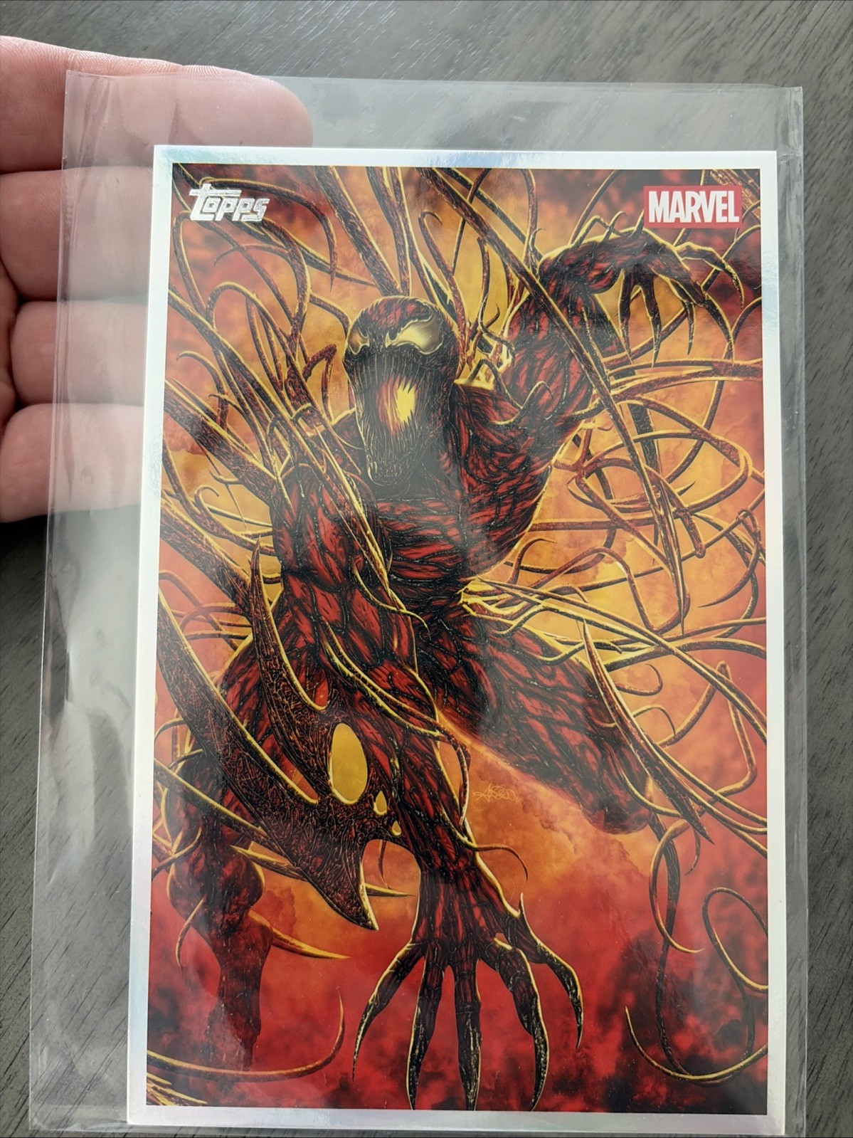 2026 Topps Marvel Vault Oversized Box Topper Carnage Art By Ariel Diaz 2026 Topps Marvel Vault Oversized Box Topper Carnage Art By Ariel Diaz