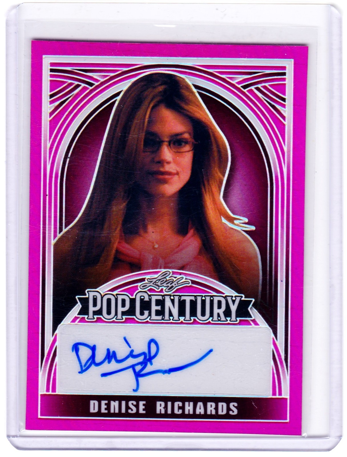 Denise Richards 2024 Leaf Metal Pop Century Autograph Card # /7 Auto Denise Richards 2024 Leaf Metal Pop Century Autograph Card # /7 Auto
