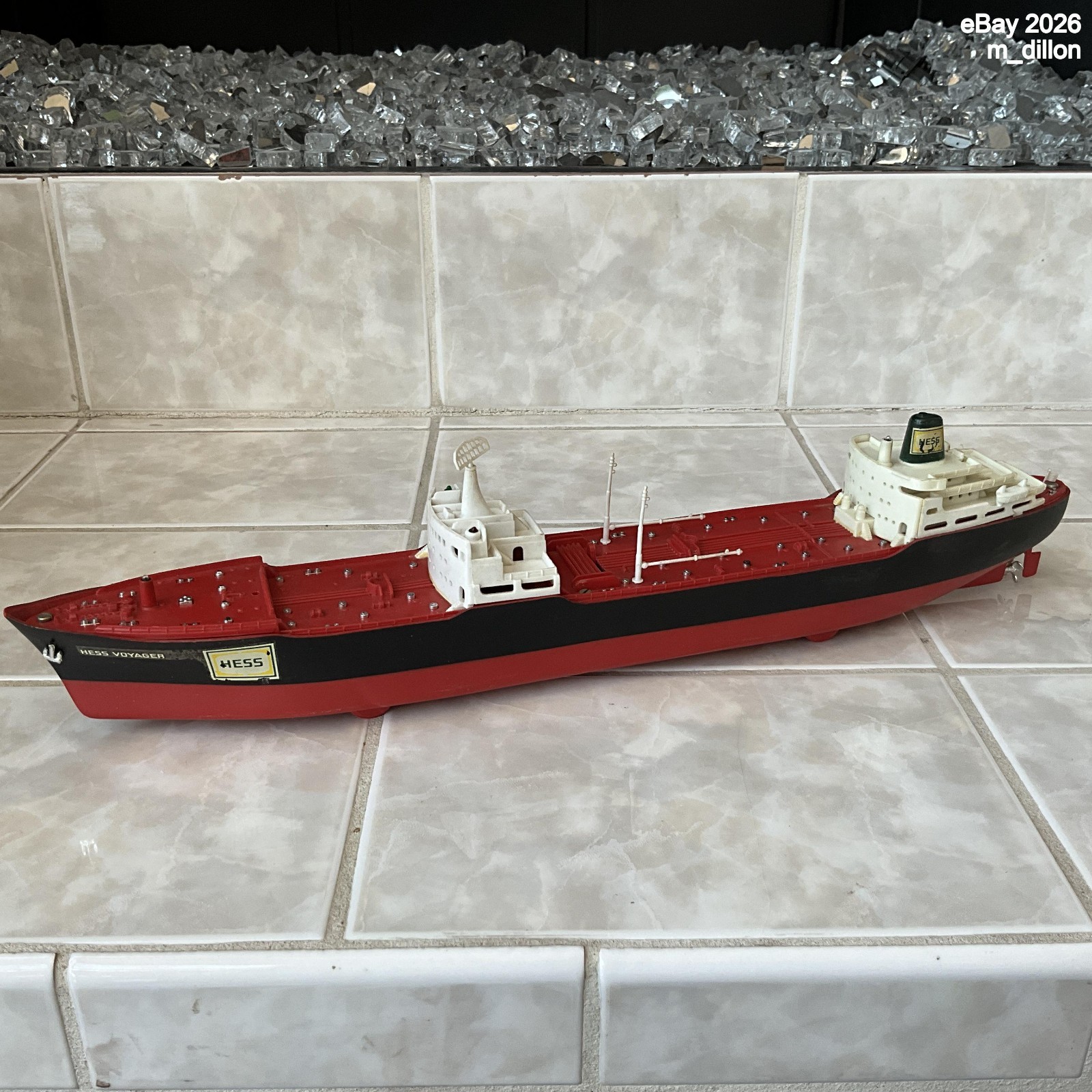 Great 1966 Marx Hess Voyager Tanker Ship Toy Truck - All Lights Working, No Box Great 1966 Marx Hess Voyager Tanker Ship Toy Truck - All Lights Working, No Box