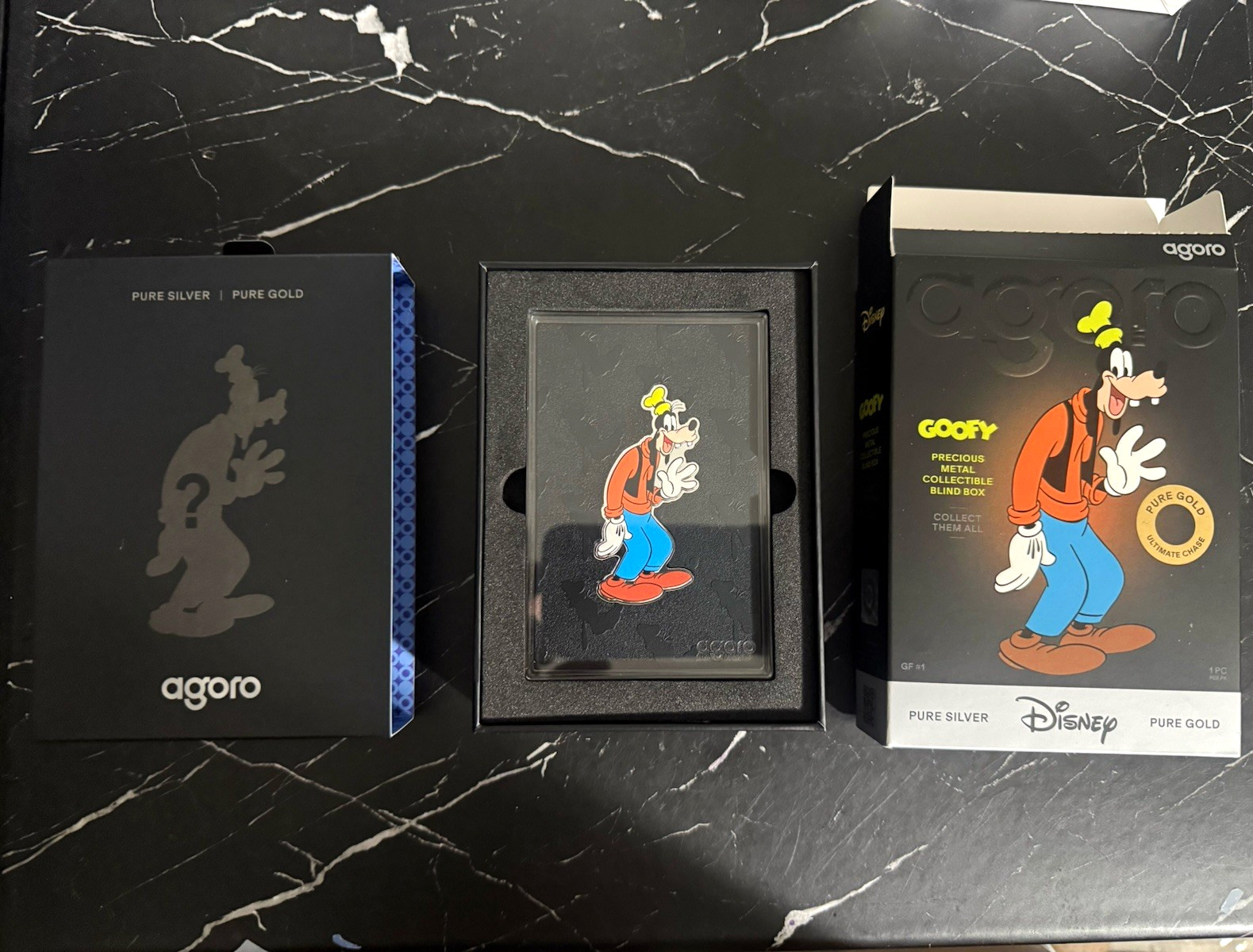 Agoro Disney Goofy 1/2 oz .999 Pure Silver TIER 1 w/ Box #2588/3485 Agoro Disney Goofy 1/2 oz .999 Pure Silver TIER 1 w/ Box #2588/3485