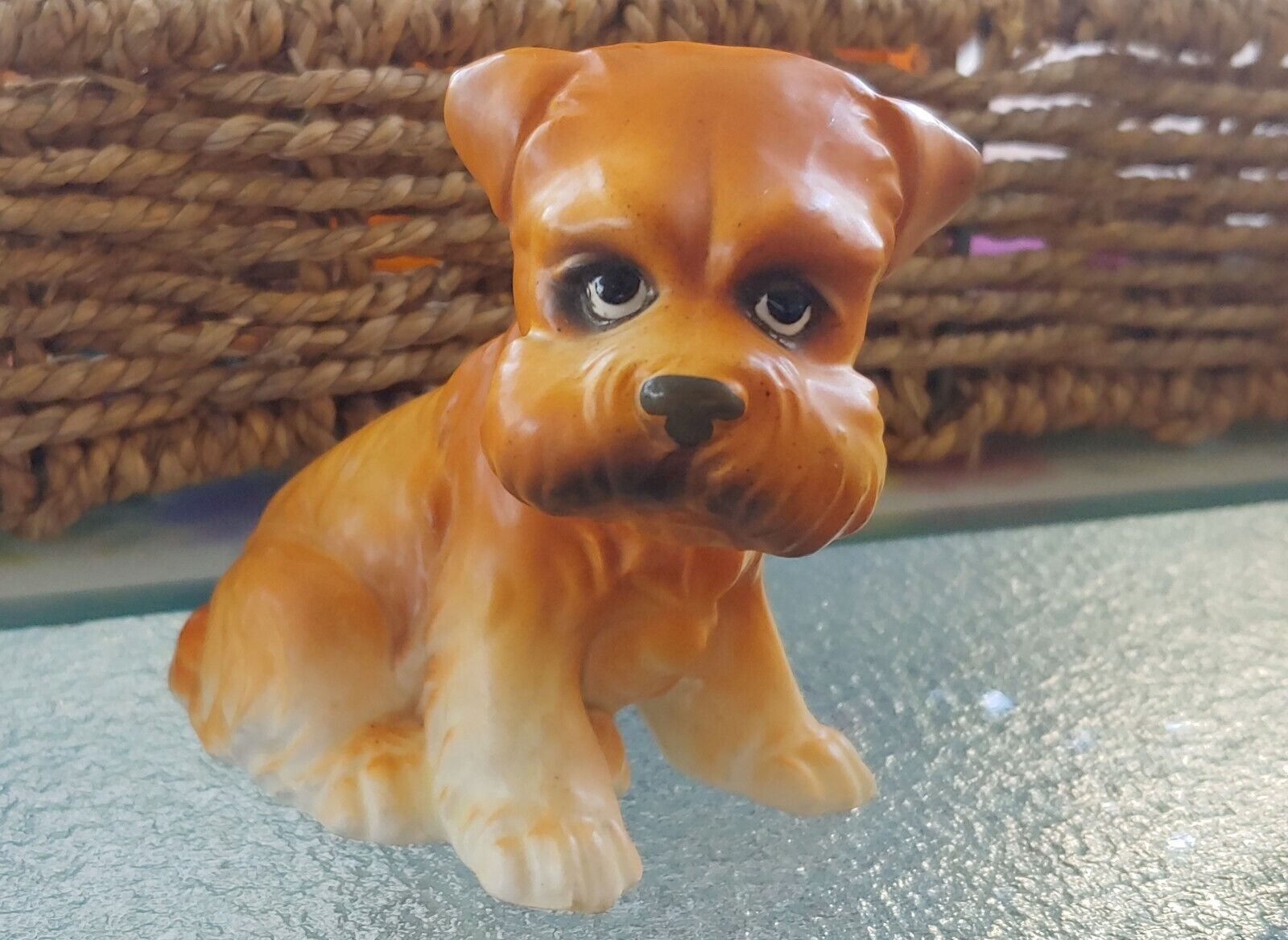 Vintage Ceramic Lefton? Small Dog Figurine #A-613 Japan