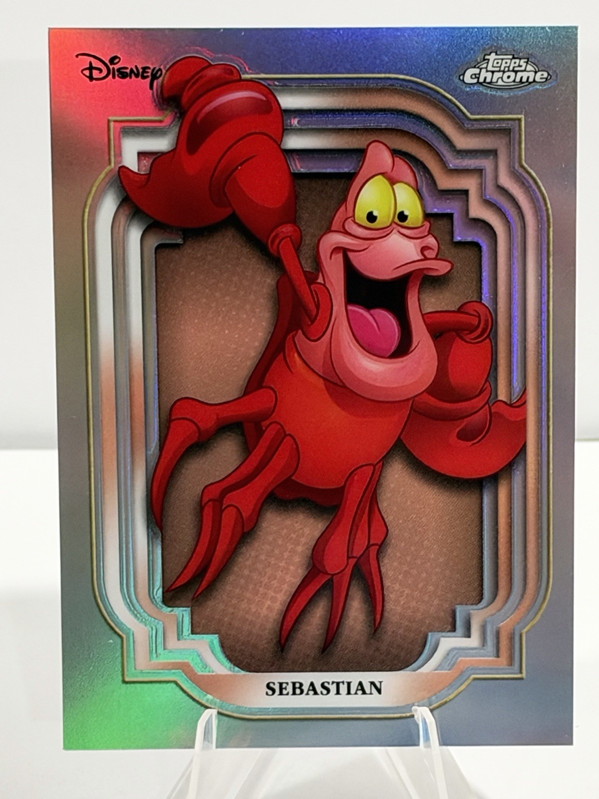 2024 Topps Chrome Disney Sebastian Refractor #48 2024 Topps Chrome Disney Sebastian Refractor #48