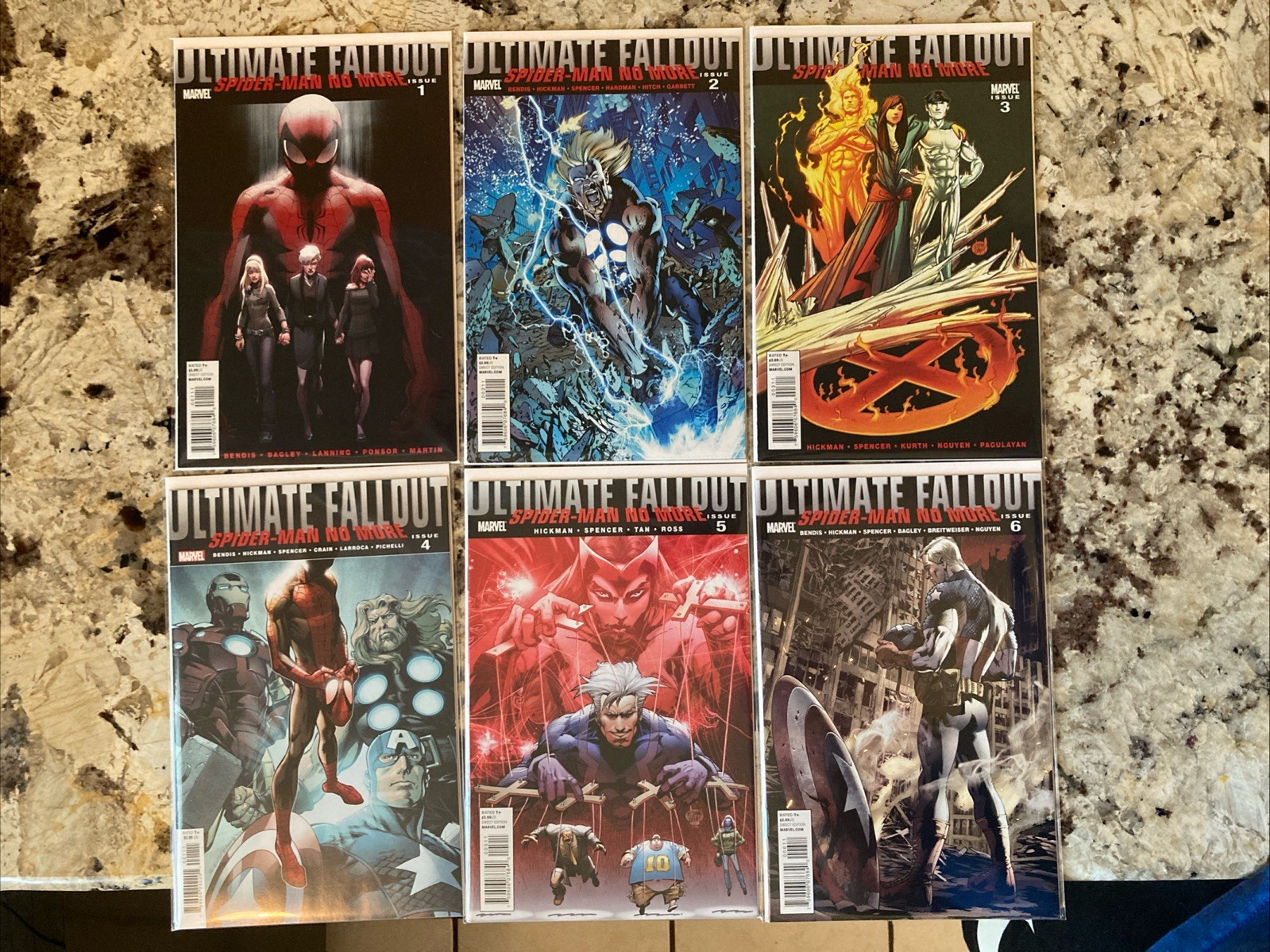 Ultimate Fallout Spider-Man No More 1 - 6 Marvel Comics #4 1st Miles Morales Lot Ultimate Fallout Spider-Man No More 1 - 6 Marvel Comics #4 1st Miles Morales Lot
