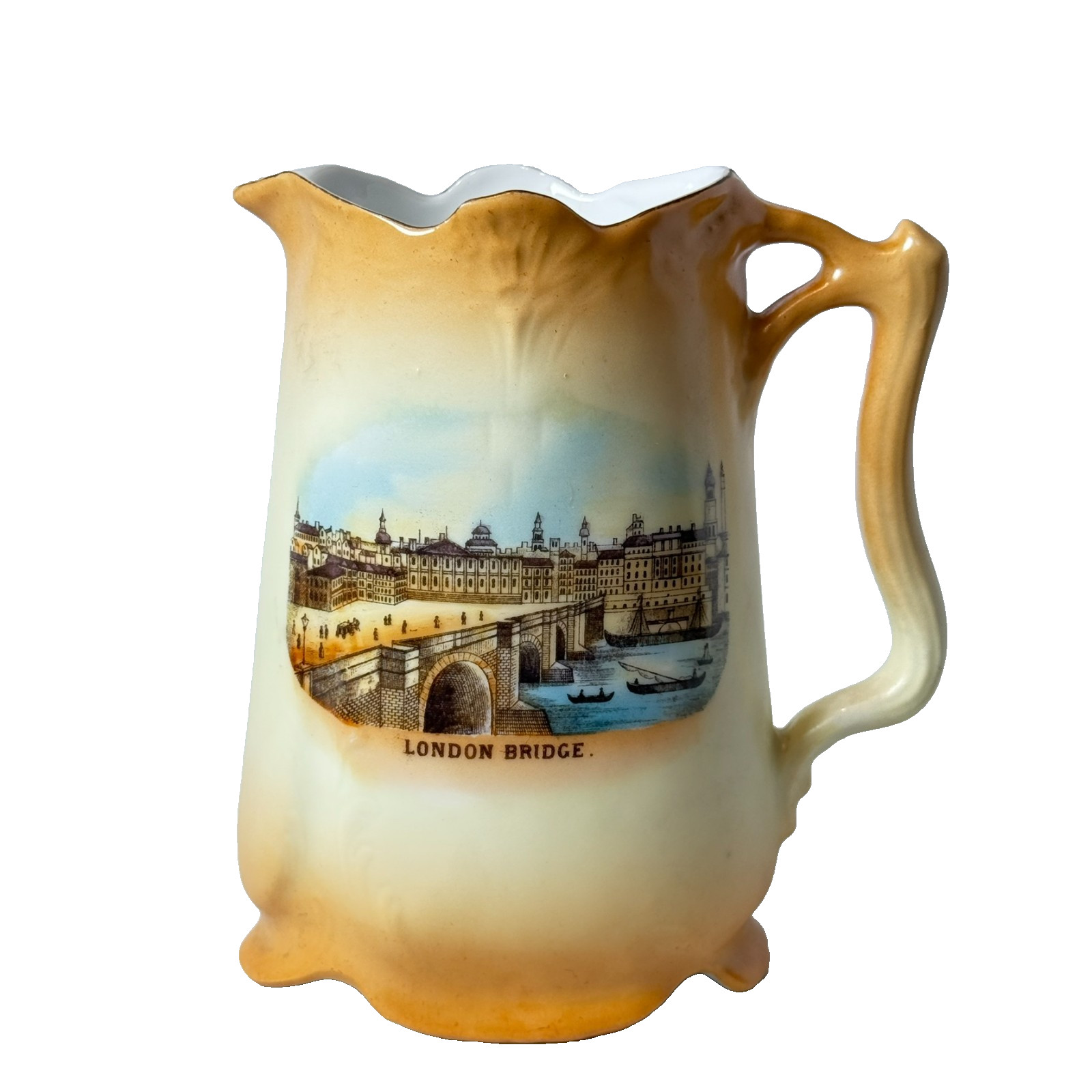 LONDON BRIDGE - ENGLAND UK Souvenir ANTIQUE CHINA TRINKET CREAMER LONDON BRIDGE - ENGLAND UK Souvenir ANTIQUE CHINA TRINKET CREAMER