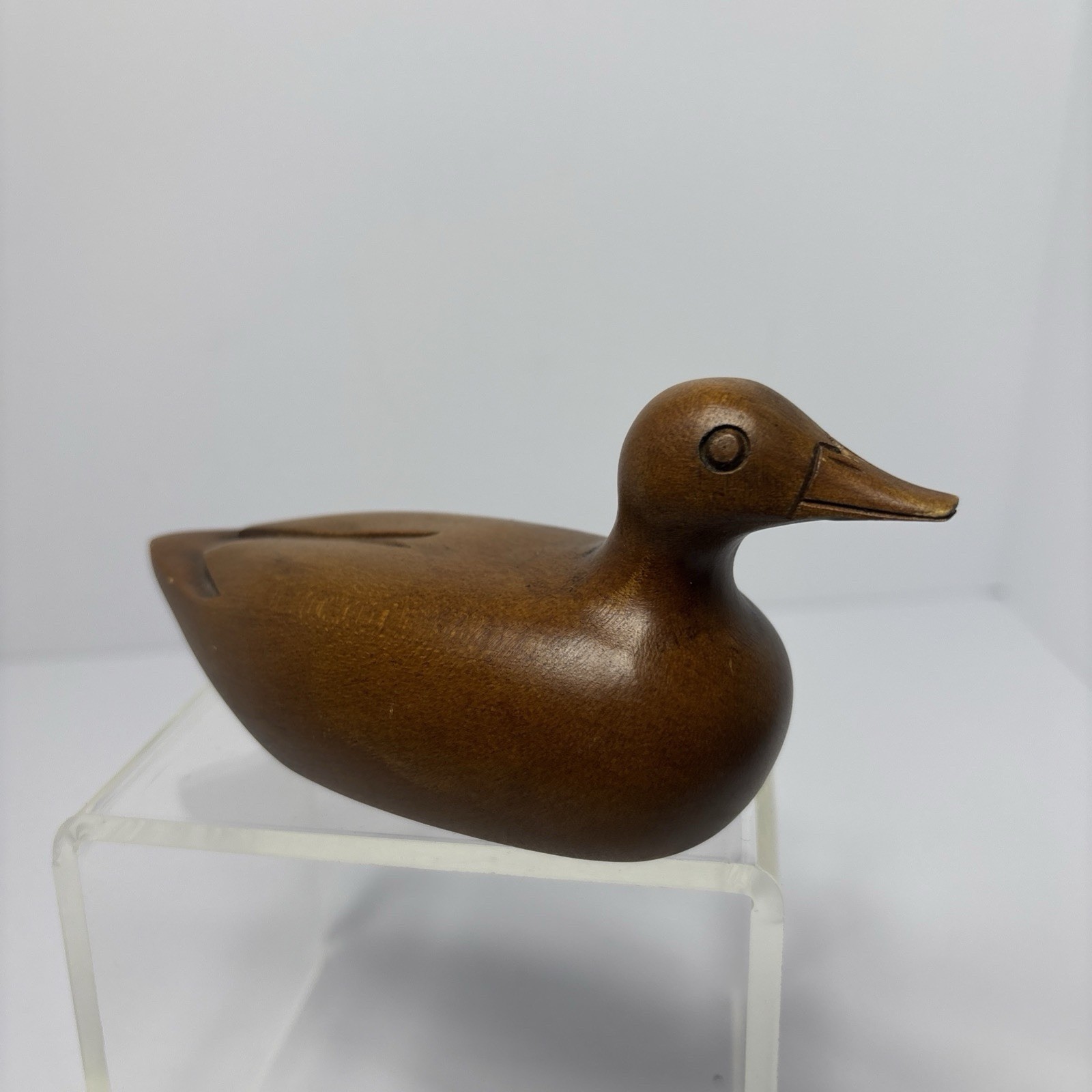 Vintage Hand Carved Wooden Duck By Wolverine Hand Carvers Of Grand Rapids Vintage Hand Carved Wooden Duck By Wolverine Hand Carvers Of Grand Rapids