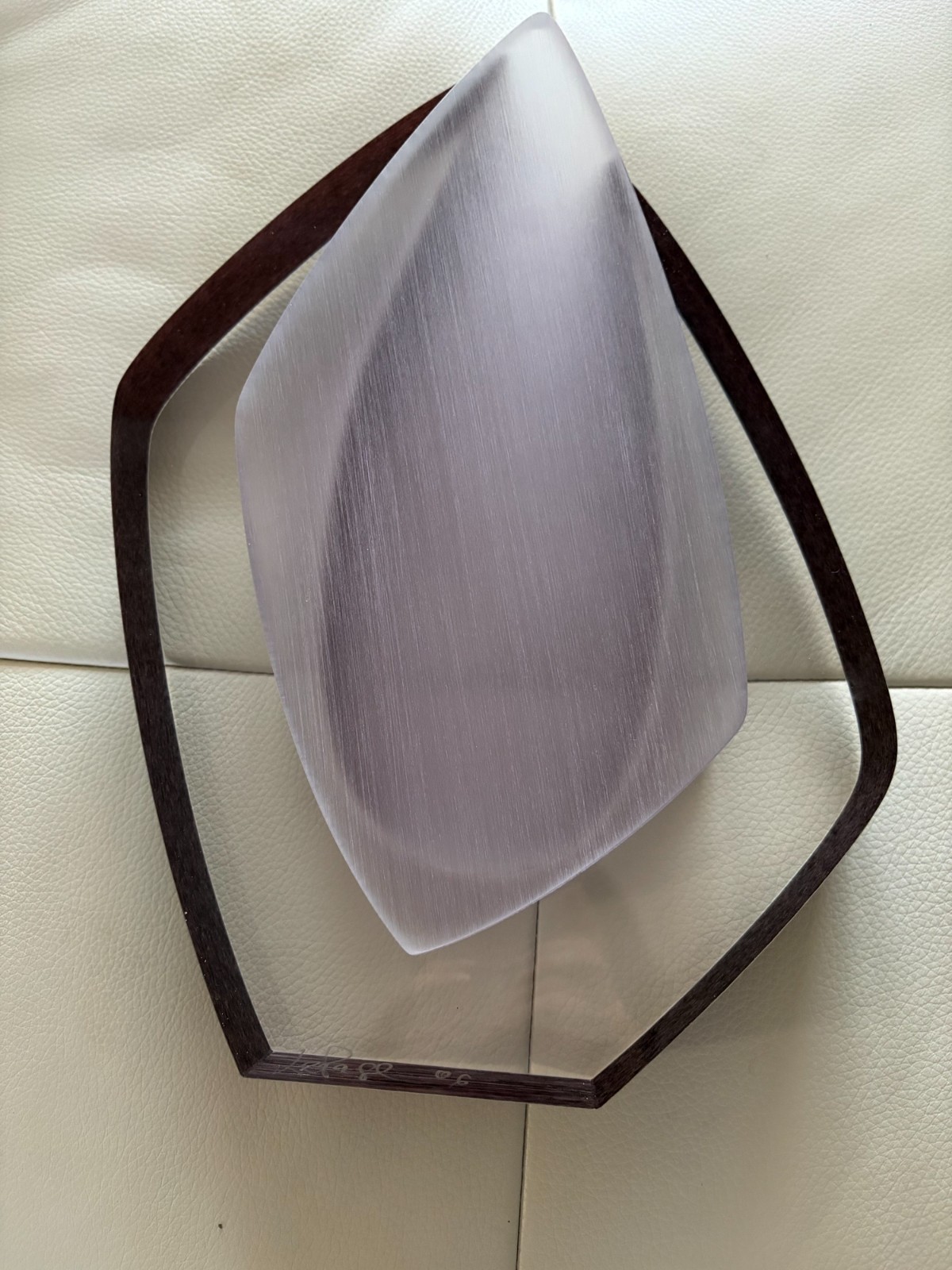 Vintage Cec LePage Abstract Lucite Acrylic Sculpture Vase in Light & Deep Purple Vintage Cec LePage Abstract Lucite Acrylic Sculpture Vase in Light & Deep Purple
