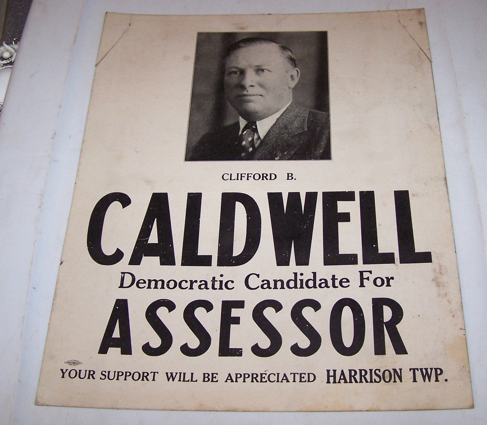 HARRISON TOWNSHIP Caldwell VIGO COUNTY Election Sign TERRE HAUTE INDIANA HARRISON TOWNSHIP Caldwell VIGO COUNTY Election Sign TERRE HAUTE INDIANA