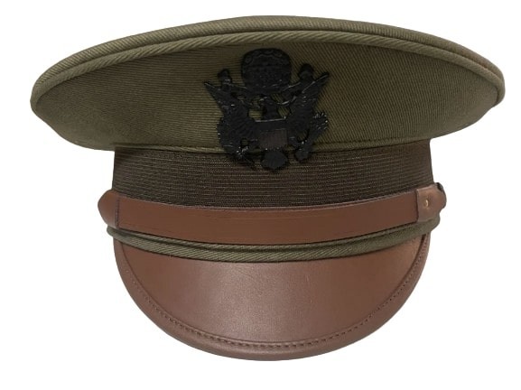 Premium WWI US Army M1912 Officers Visor Cap – Accurate Olive Drab Wool Hat Premium WWI US Army M1912 Officers Visor Cap – Accurate Olive Drab Wool Hat