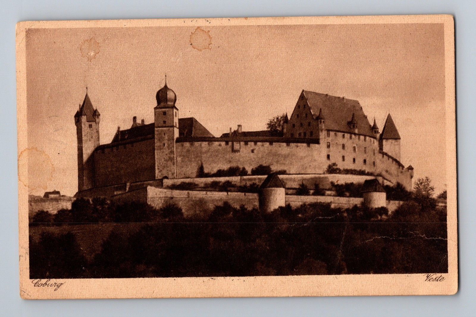 Veste Coburg Coburg Fortress Upper Franconia Bavaria Germany Postcard 1929 Veste Coburg Coburg Fortress Upper Franconia Bavaria Germany Postcard 1929