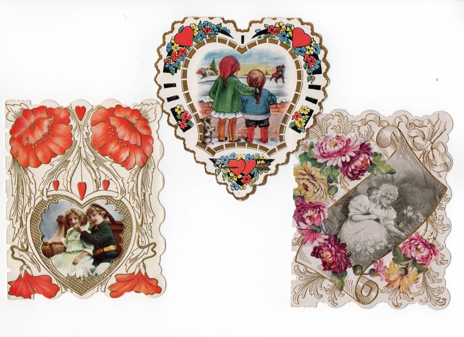 Vintage Valentine Group of 3 Vintage Valentine Group of 3