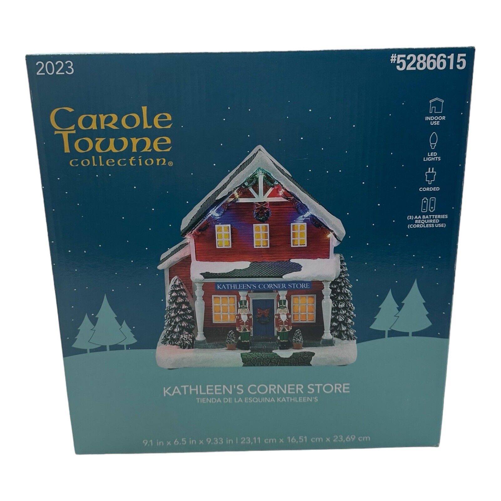 2023 Carole Towne Kathleen\'s Corner Store Christmas Village NEW IN BOX