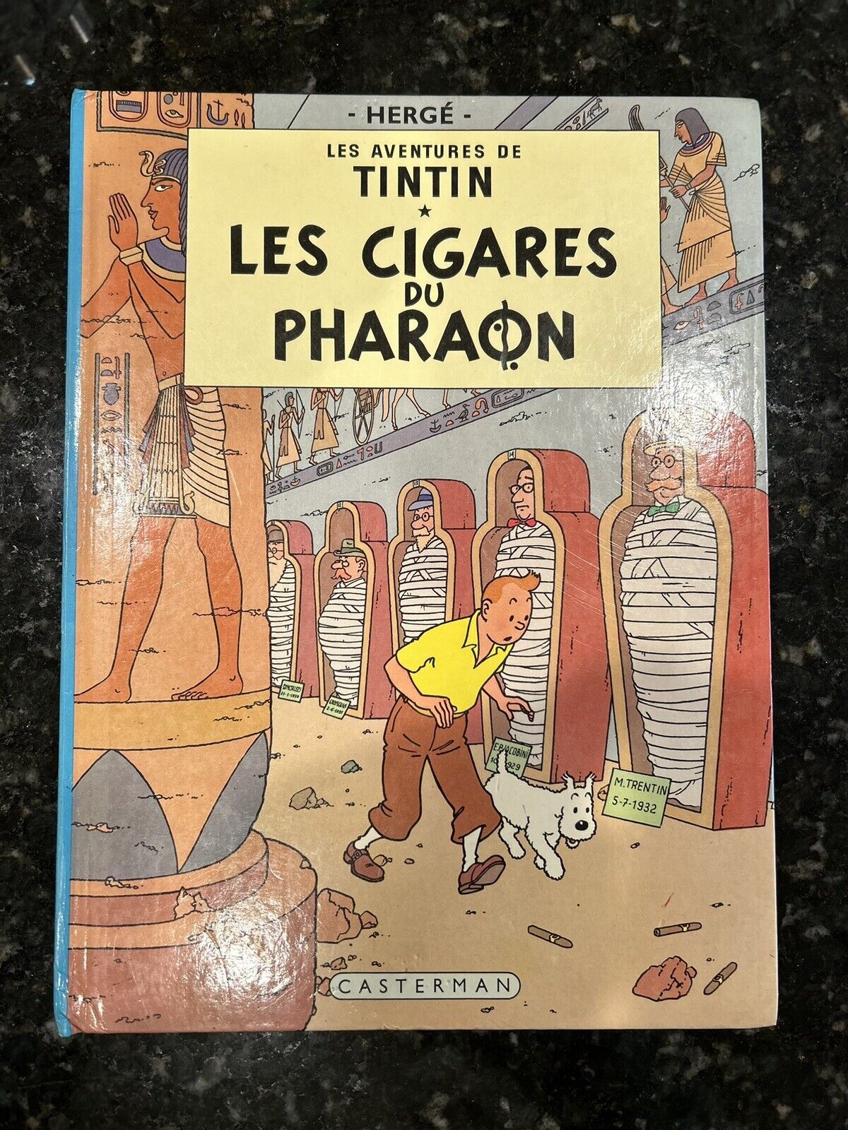Hergé Les Cigares Du Pharaon: Casterman 1955 1st Color Edition Original Tintin E
