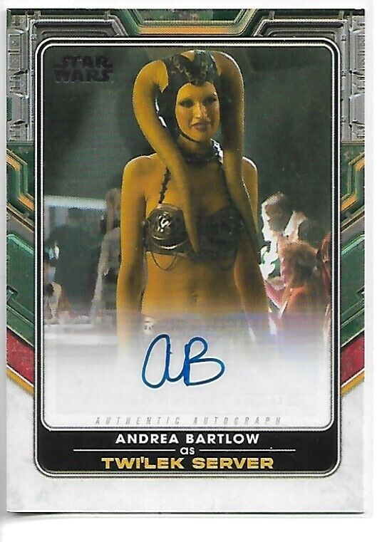 2022 Topps Star Wars The Book of Boba Fett Andrea Bartlow Autograph
