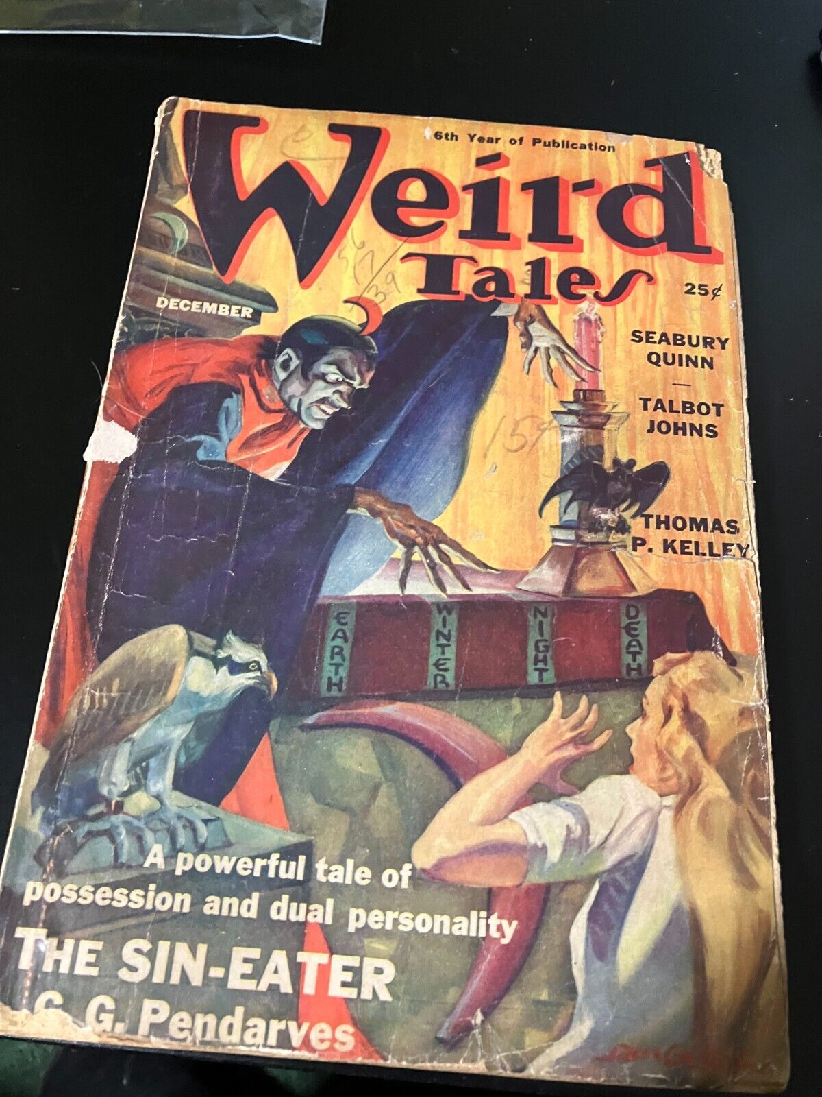 Weird Tales Pulp Horror Fantasy Magazine December 1938