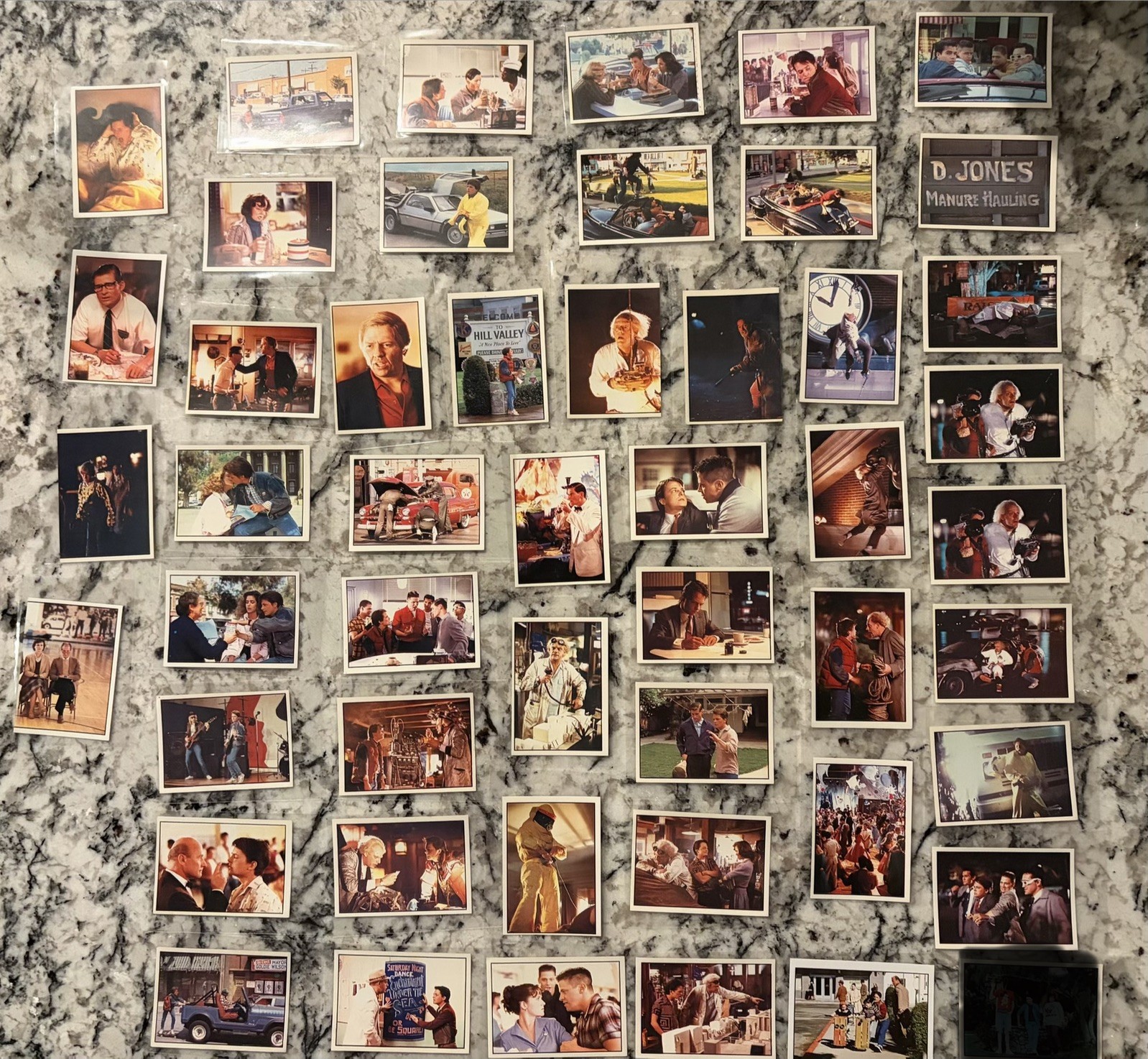 1985 Back To The Future Panini Stickers Lot of 49 1985 Back To The Future Panini Stickers Lot of 49