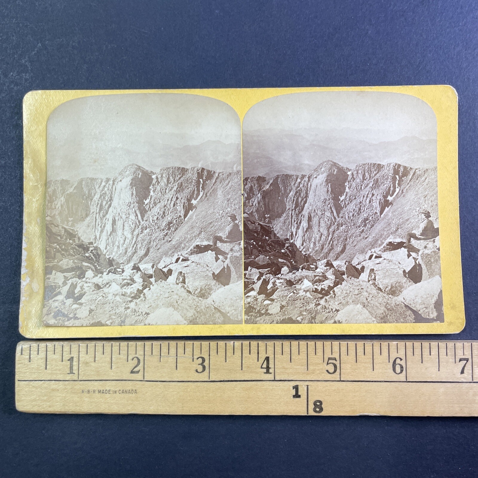 Pikes Peak Stereoview Gurnsey Rocky Mountain Views Colorado c1870s