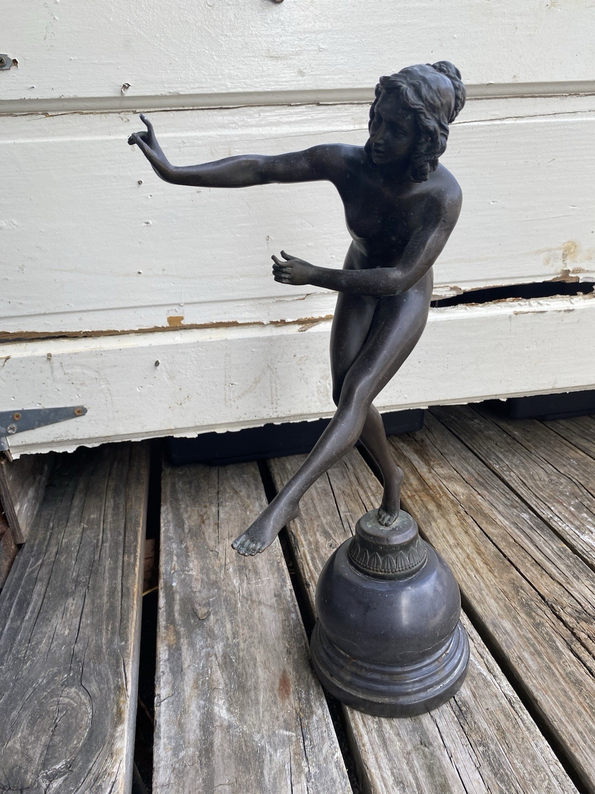 Vintage Deco Bronze Sculpture Be A Wonderful Piece For Any Dresser