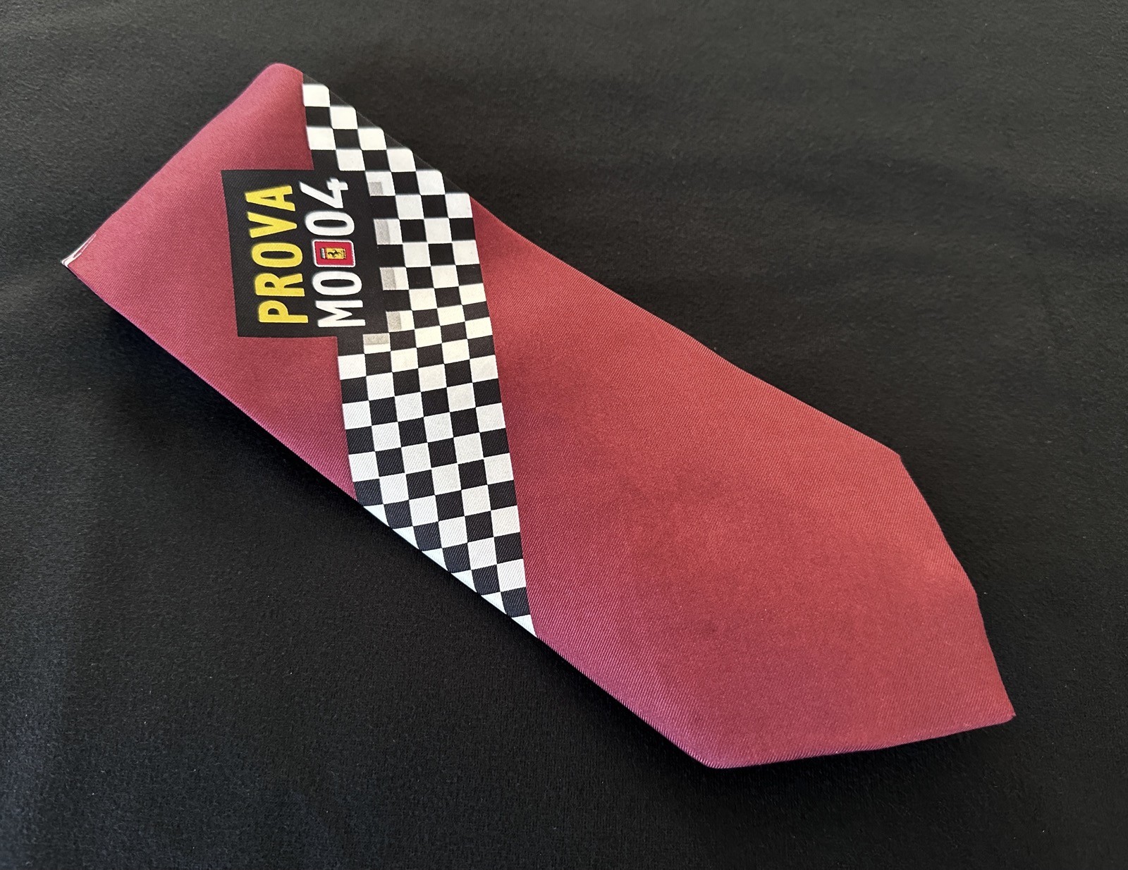 Ferrari Club America Necktie Tie 1967 Ferrari 330 P4 2004 FCA Intl Meet Simon