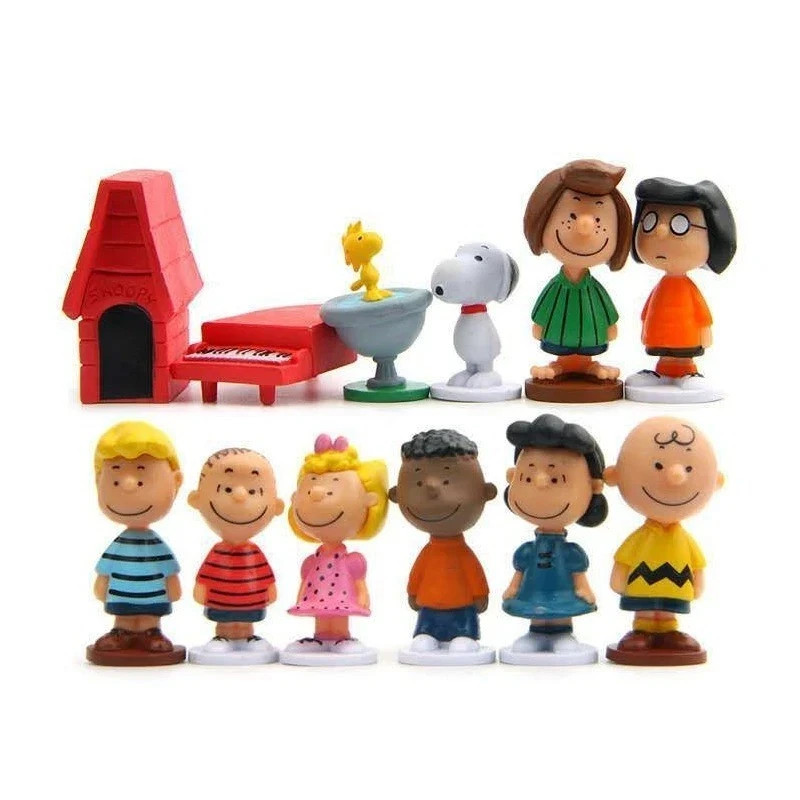Peanuts Charlie Brown Snoopy Playset 12 Figure Cake Topper Usa Toy Set Peanuts Charlie Brown Snoopy Playset 12 Figure Cake Topper Usa Toy Set