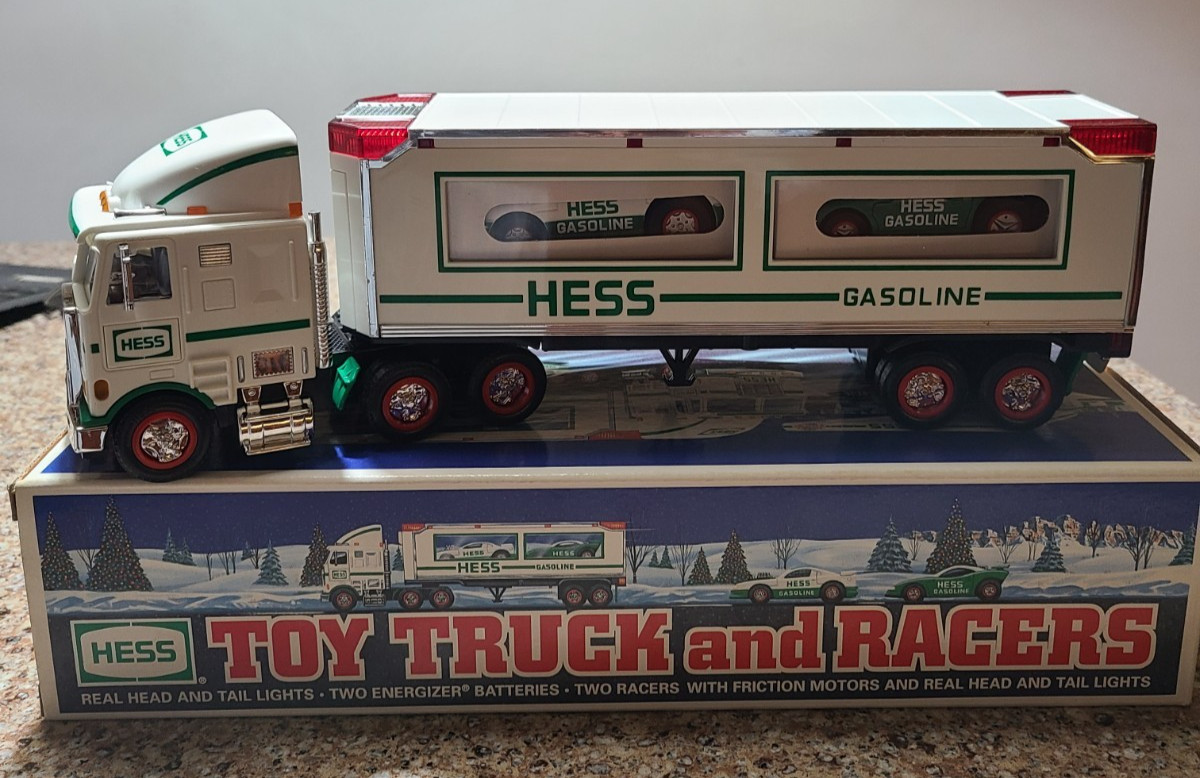 1997 Hess Toy Truck and Racers, New in Original Box 1997 Hess Toy Truck and Racers, New in Original Box
