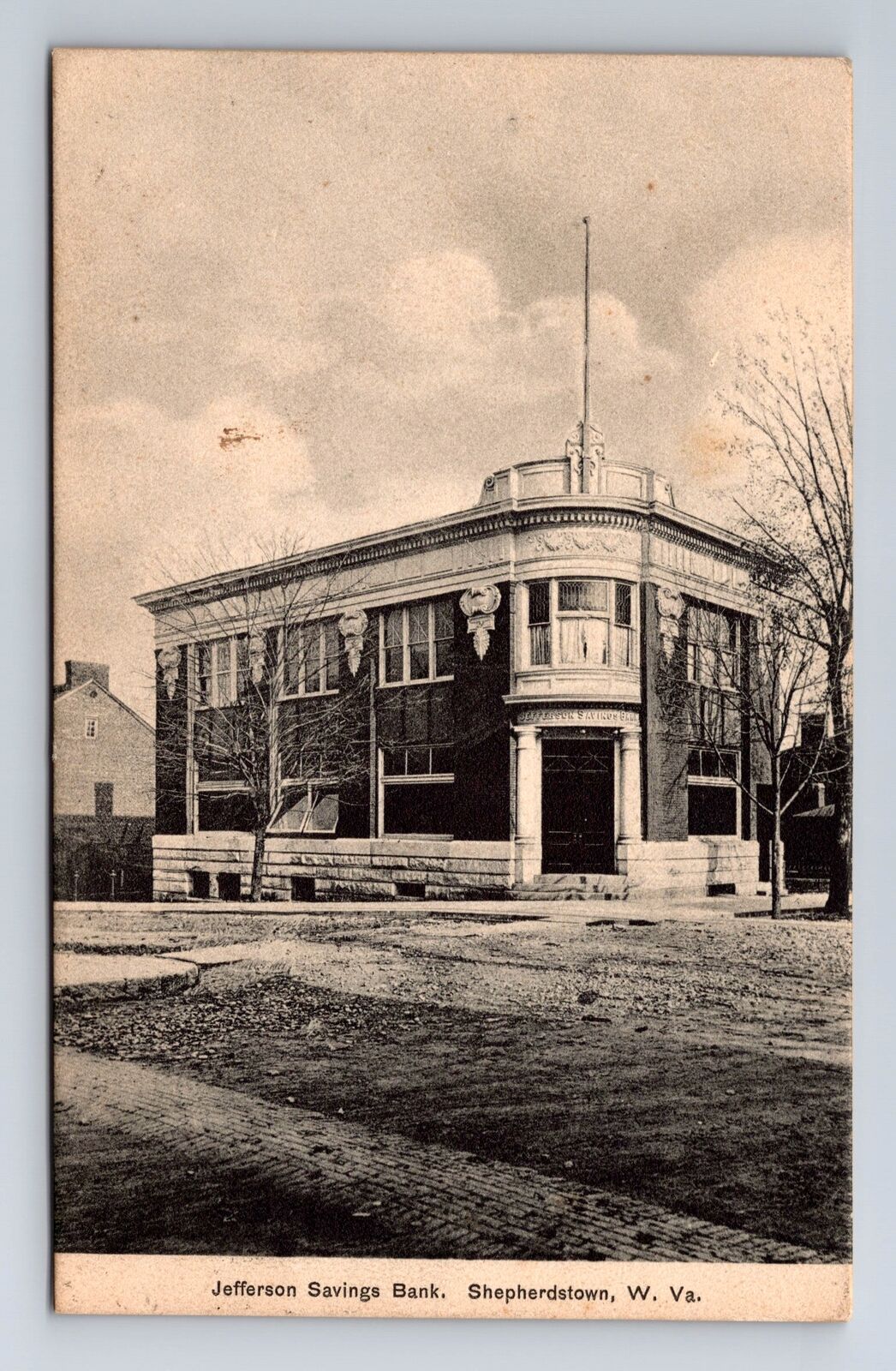 Shepherdstown WV-West Virginia, Jefferson Savings Bank, Vintage Postcard