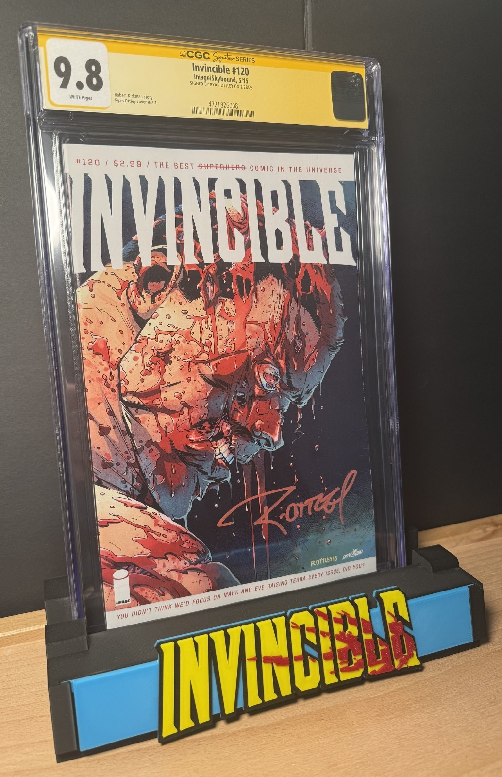 🔥Invincible #120 CGC 9.8 Signed Ryan Ottley PURE FIRE - Battle Beast Death🔥 🔥Invincible #120 CGC 9.8 Signed Ryan Ottley PURE FIRE - Battle Beast Death🔥