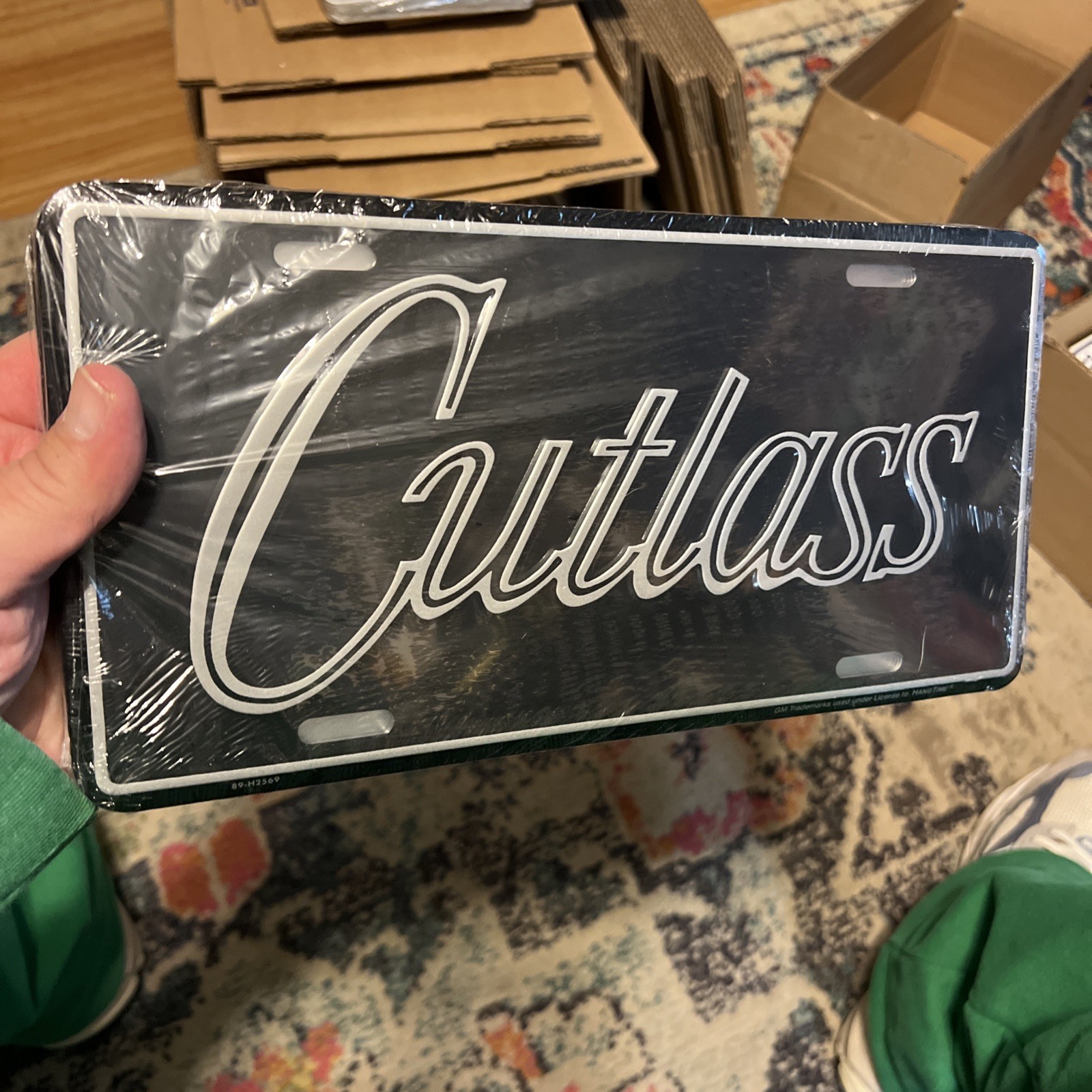 1969 Oldsmobile Cutlass/442/F85 ACCESSORY LICENSE PLATE Sealed