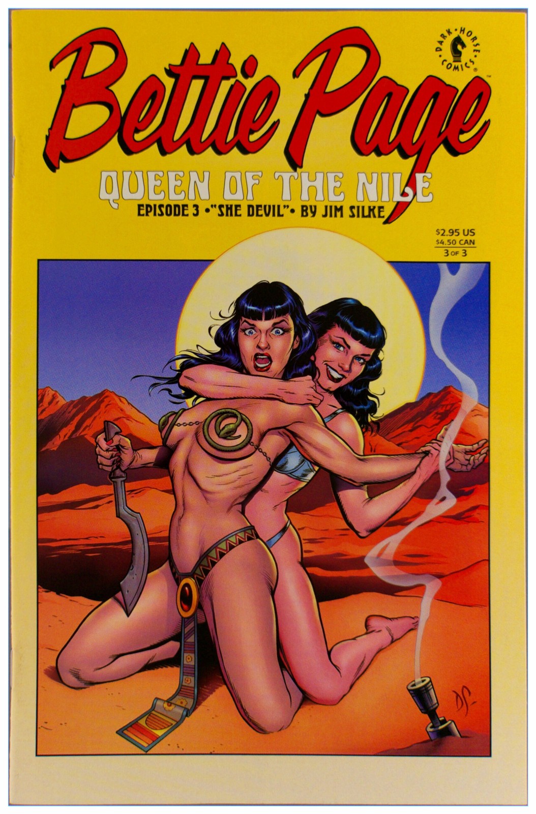 Bettie Page Queen of Nile #3 2000 Dark Horse Comics VF/NM Comic Book Direct Bettie Page Queen of Nile #3 2000 Dark Horse Comics VF/NM Comic Book Direct