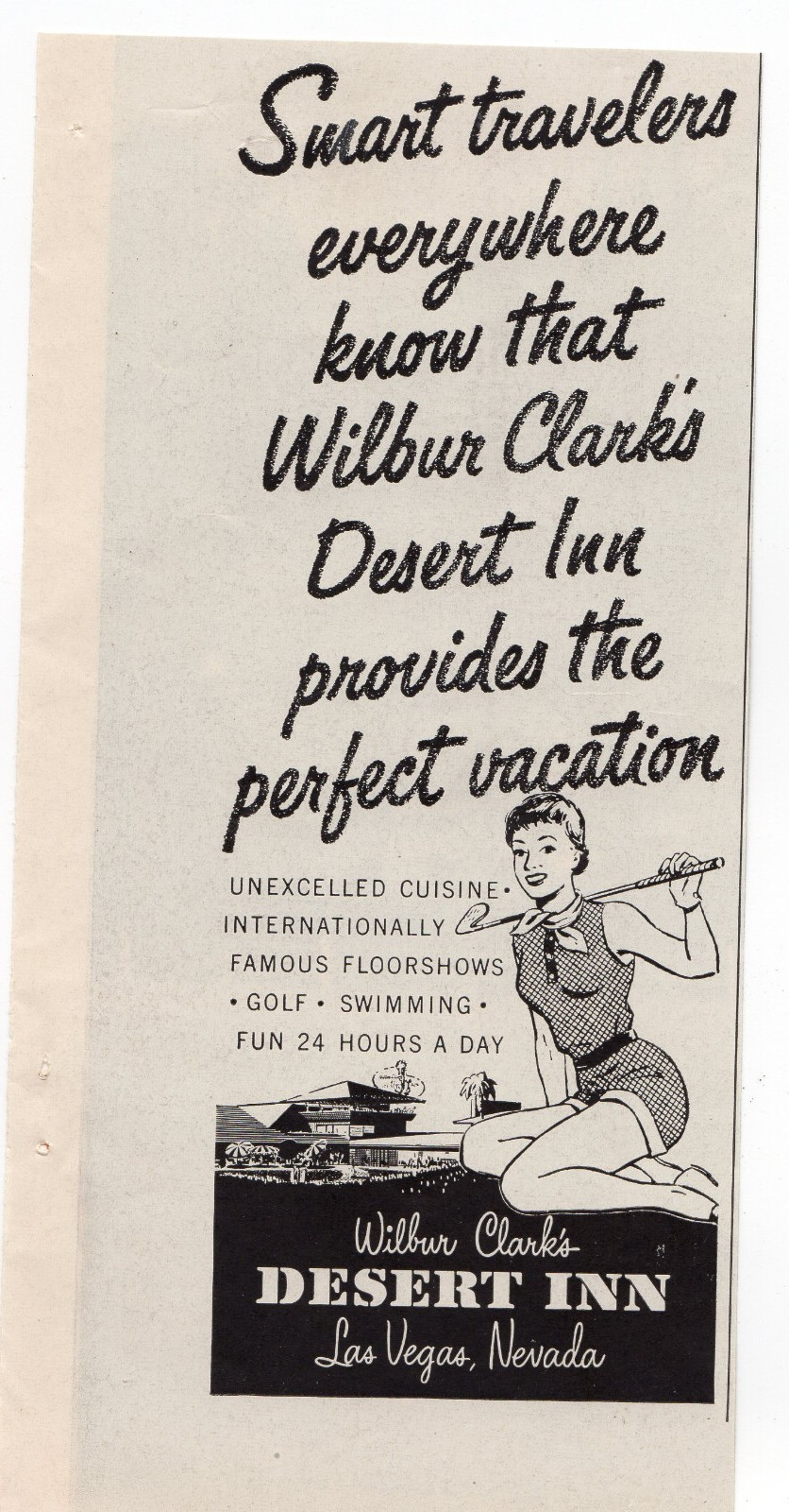 1955 Wilbur Clarks Desert Inn Las Vegas Nevada Casino Mid Century Ad 1955 Wilbur Clarks Desert Inn Las Vegas Nevada Casino Mid Century Ad