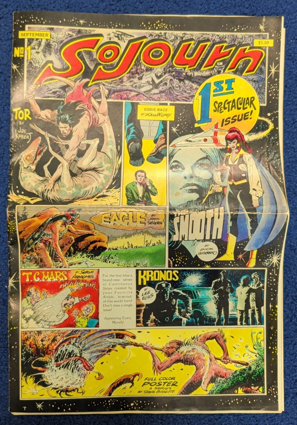 SOJOURN-COMIC BOOK-No.1/Vol. 1-SEPTEMBER 1977-POSTER INCLUDED SOJOURN-COMIC BOOK-No.1/Vol. 1-SEPTEMBER 1977-POSTER INCLUDED