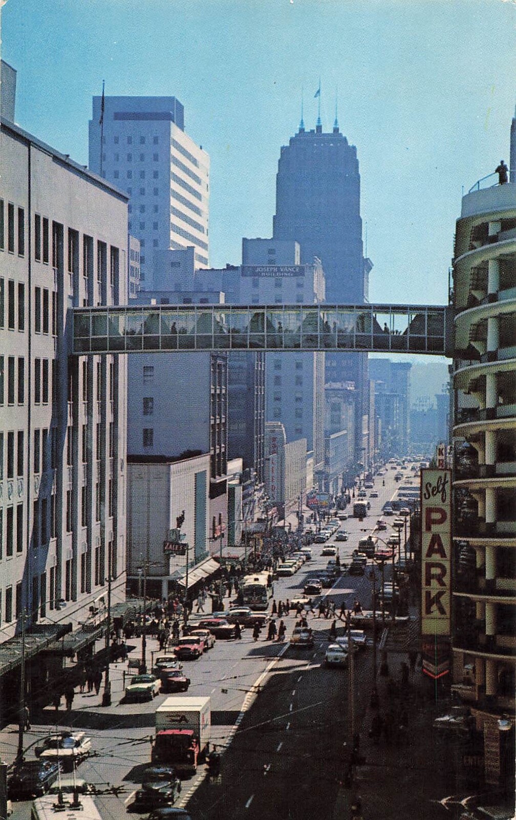 Seattle Washington Postcard Third Ave between Stewart and Pine St PM 1969 E1 Seattle Washington Postcard Third Ave between Stewart and Pine St PM 1969 E1