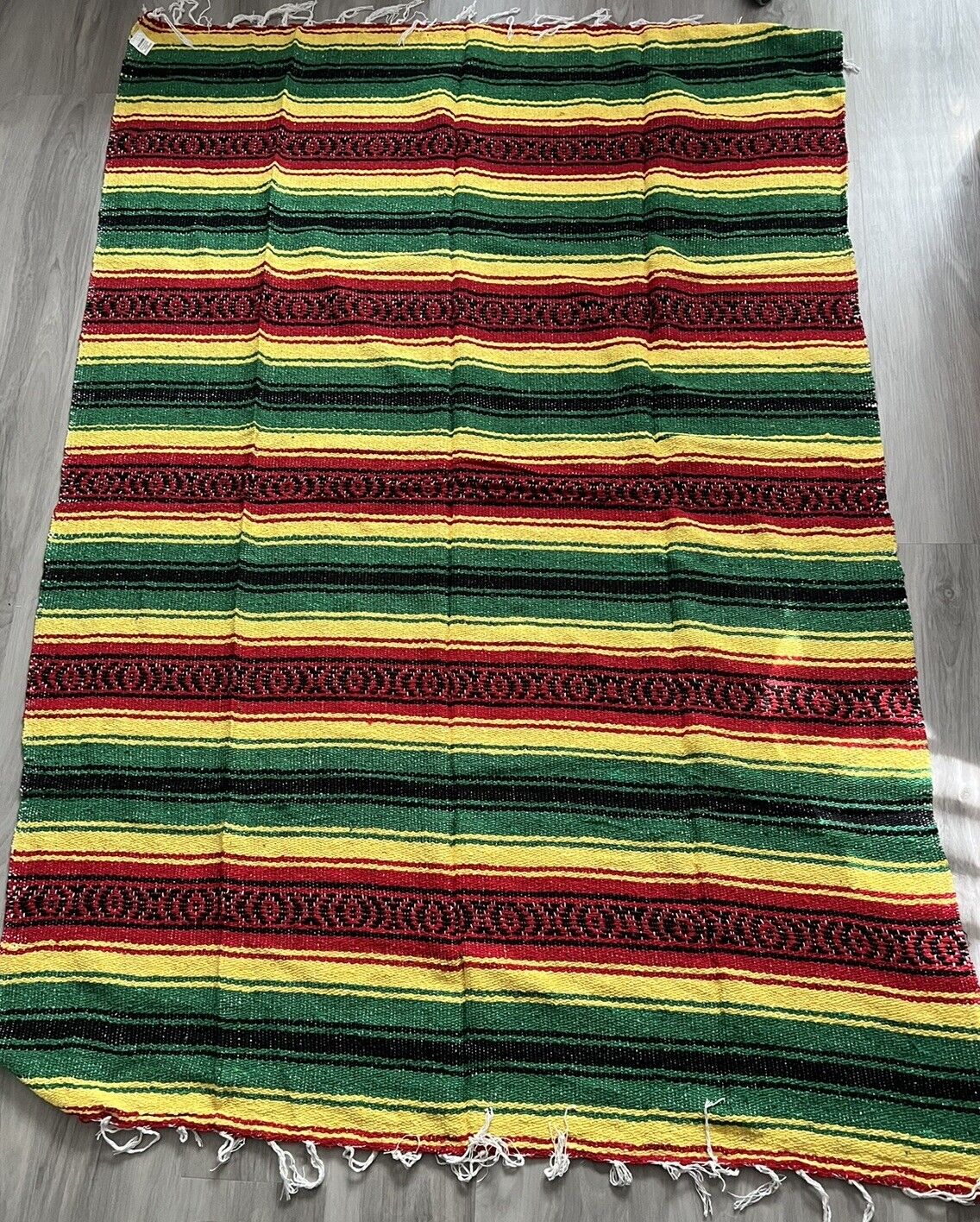 New Artesanias Mexican Acrylic Blanket