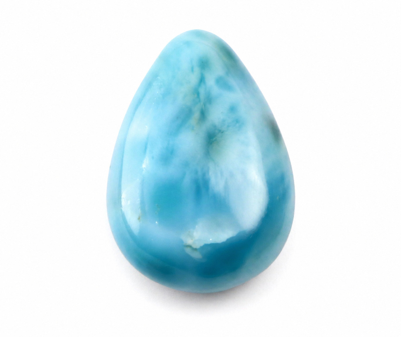 Lovely Natural Dominican Sky Blue Larimar Polished Stone 21mm Lovely Natural Dominican Sky Blue Larimar Polished Stone 21mm