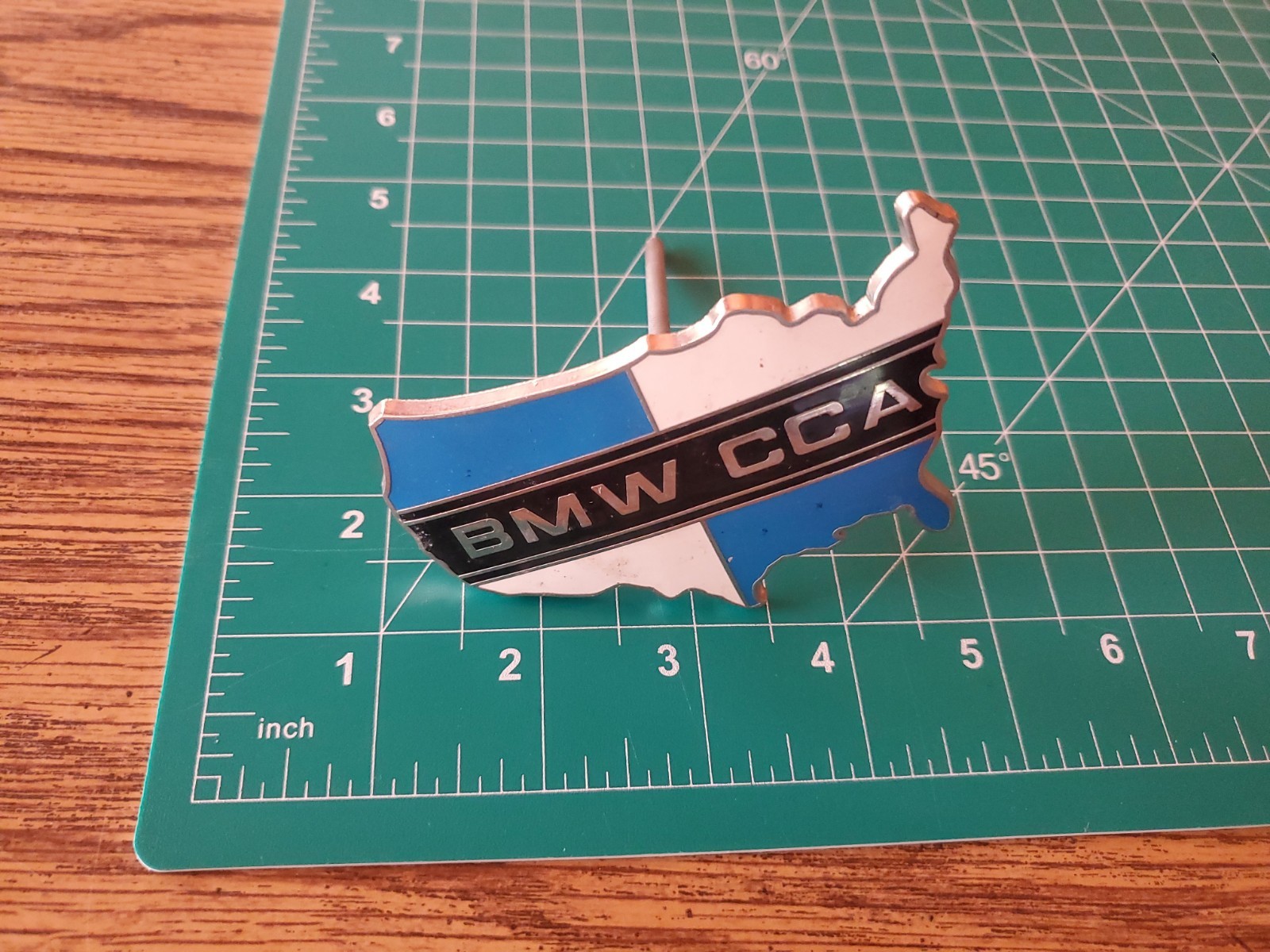 BMW CCA Car Club of America Grill Metal With Enamel Badge Emblem Motorsport Map BMW CCA Car Club of America Grill Metal With Enamel Badge Emblem Motorsport Map